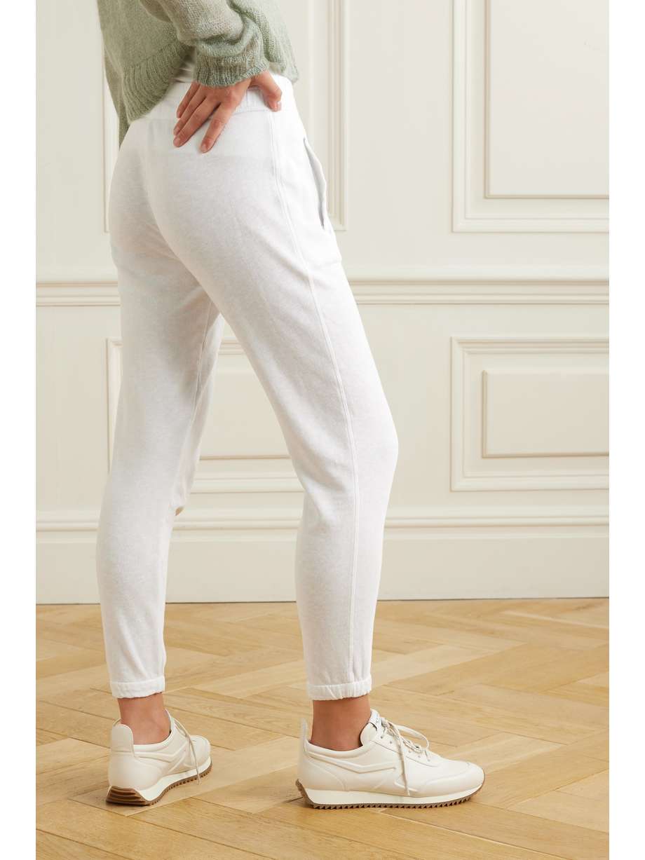White Supima cottonjersey track pants JAMES PERSE NETAPORTER