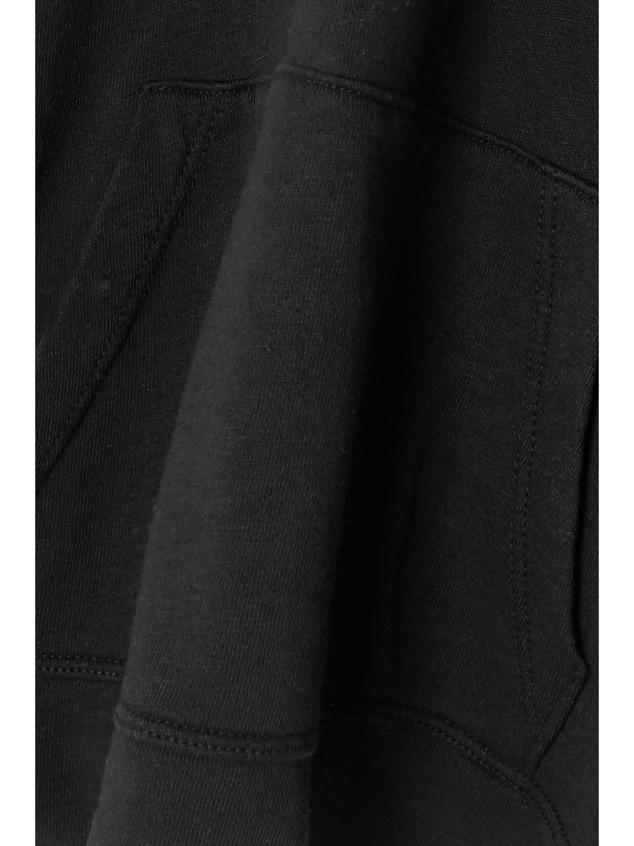 Shop James Perse Cropped Cotton-jersey Hoodie In Black