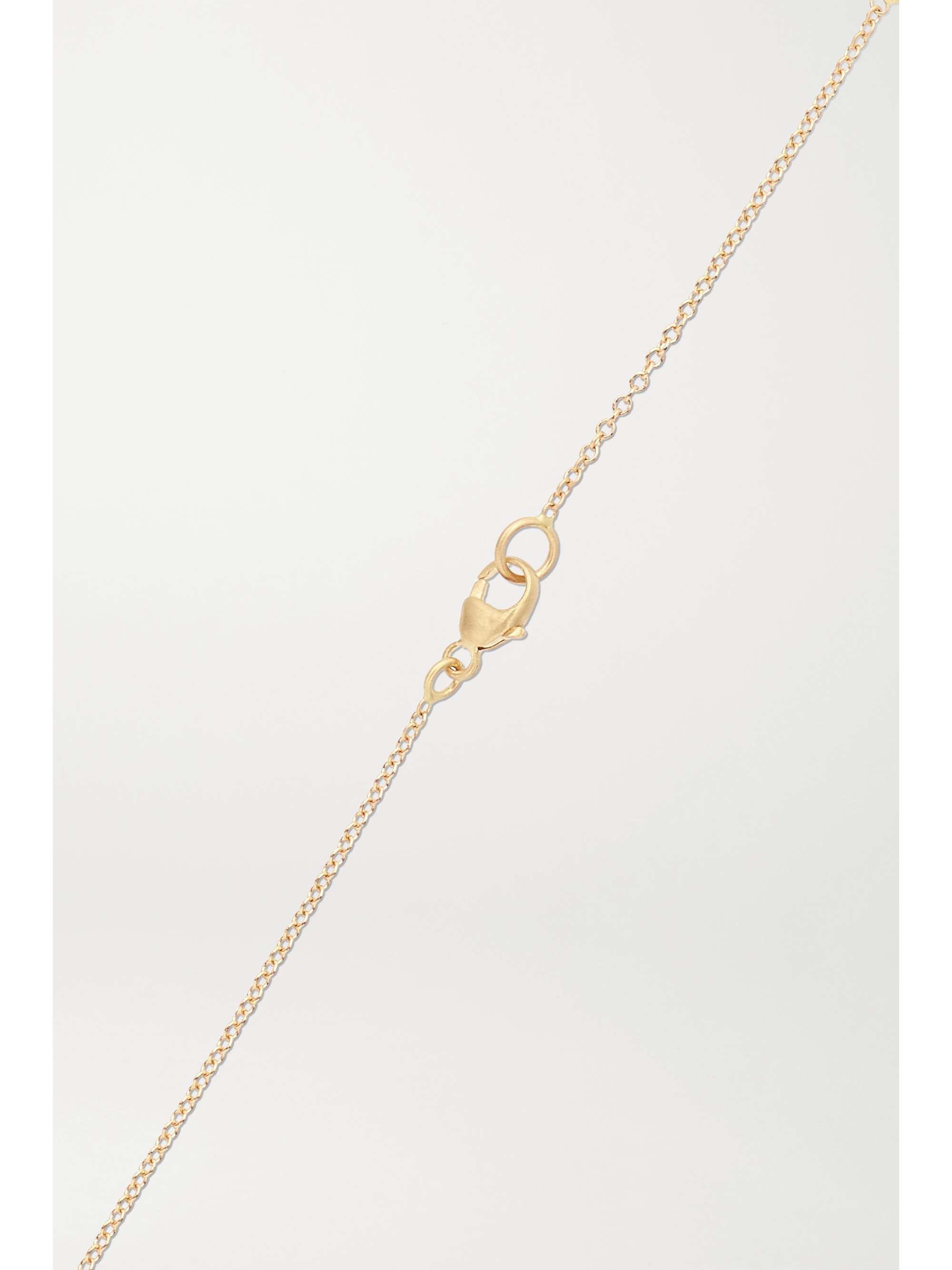 BROOKE GREGSON Mini Mars 14-karat gold diamond necklace