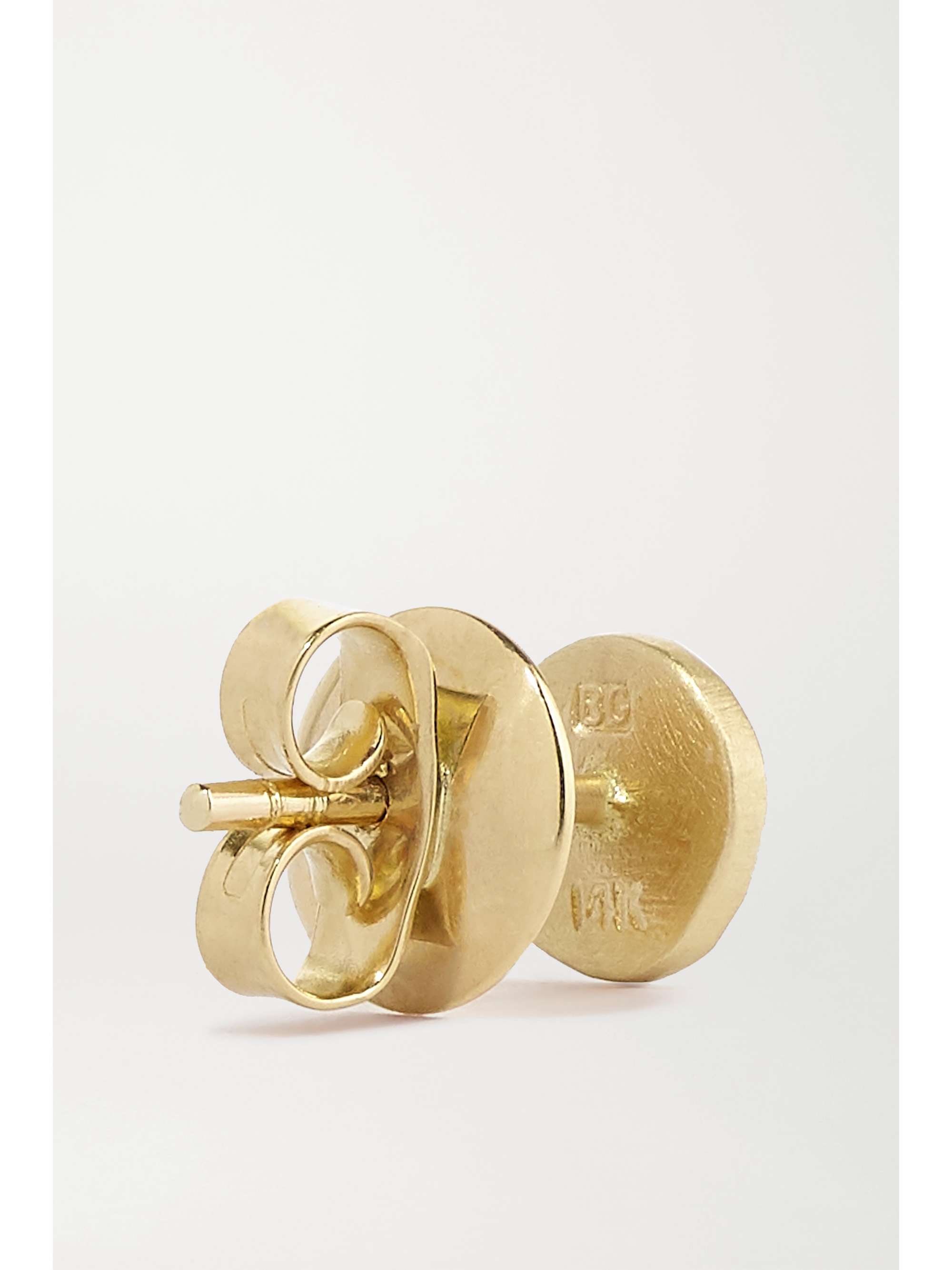 BROOKE GREGSON Mini Mars 14-karat gold diamond earrings
