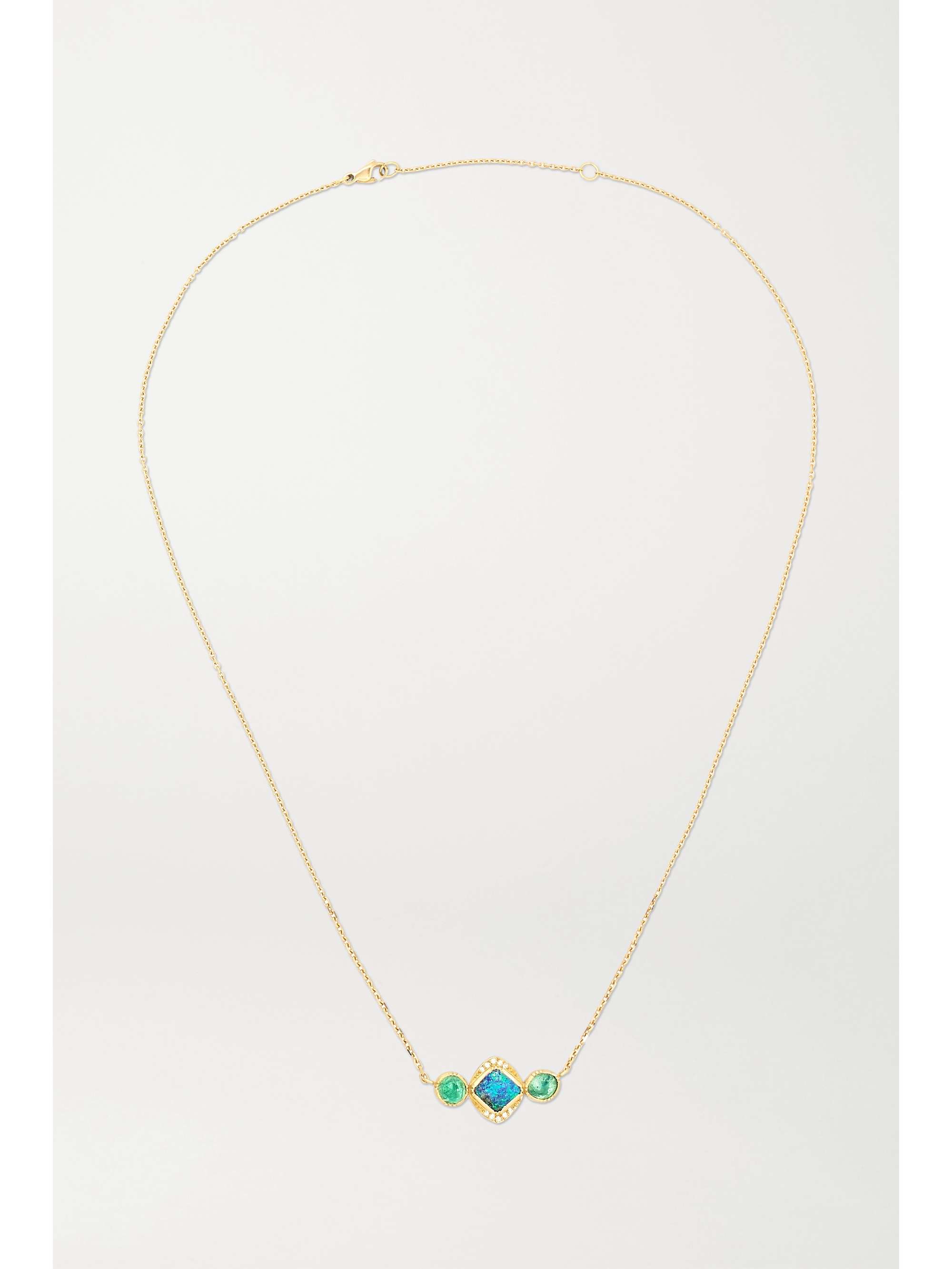 BROOKE GREGSON Collier en or 18 carats et pierres multiples Orbit 3