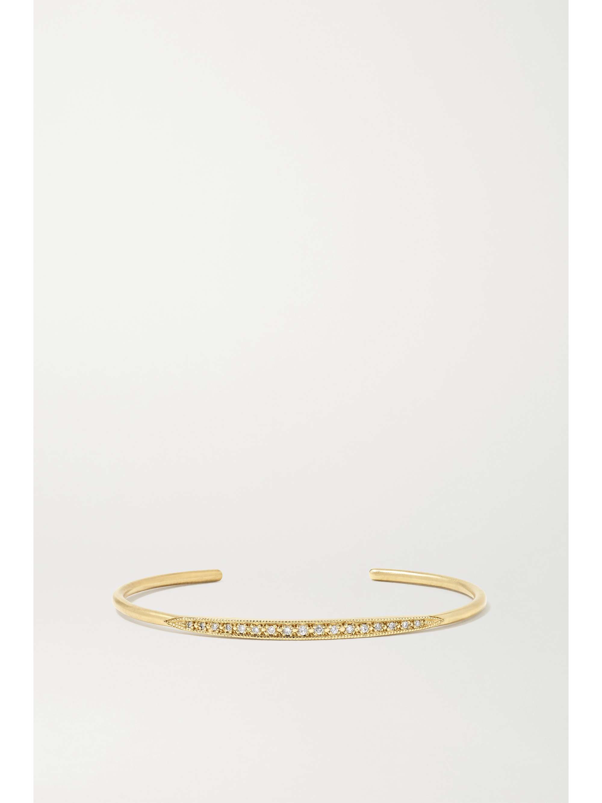 BROOKE GREGSON 14-karat gold diamond cuff