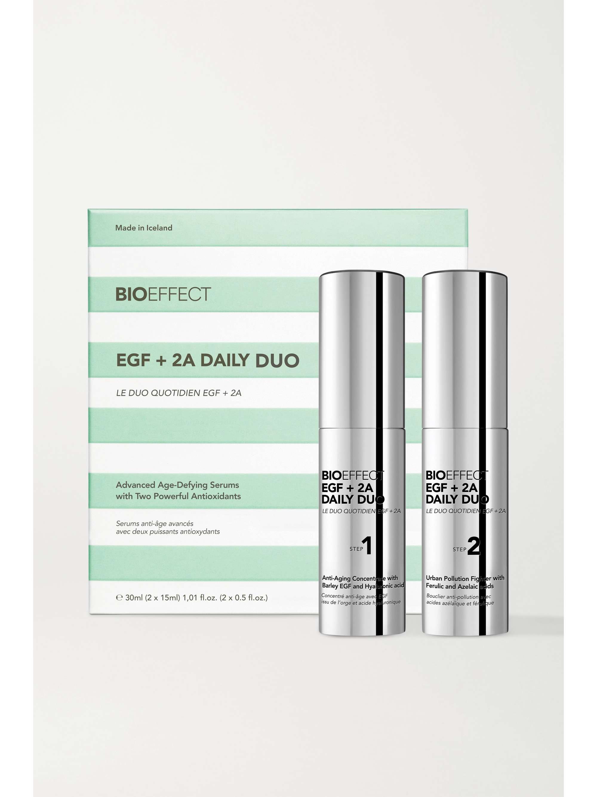 BIOEFFECT EGF + 2A Daily Duo, 2 x 15ml