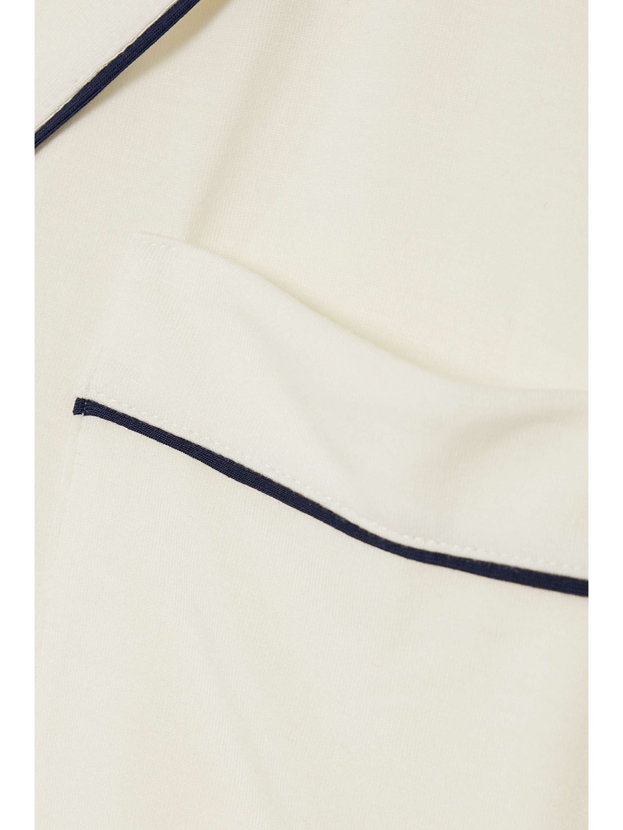 EBERJEY Gisele piped stretch-modal pajama set