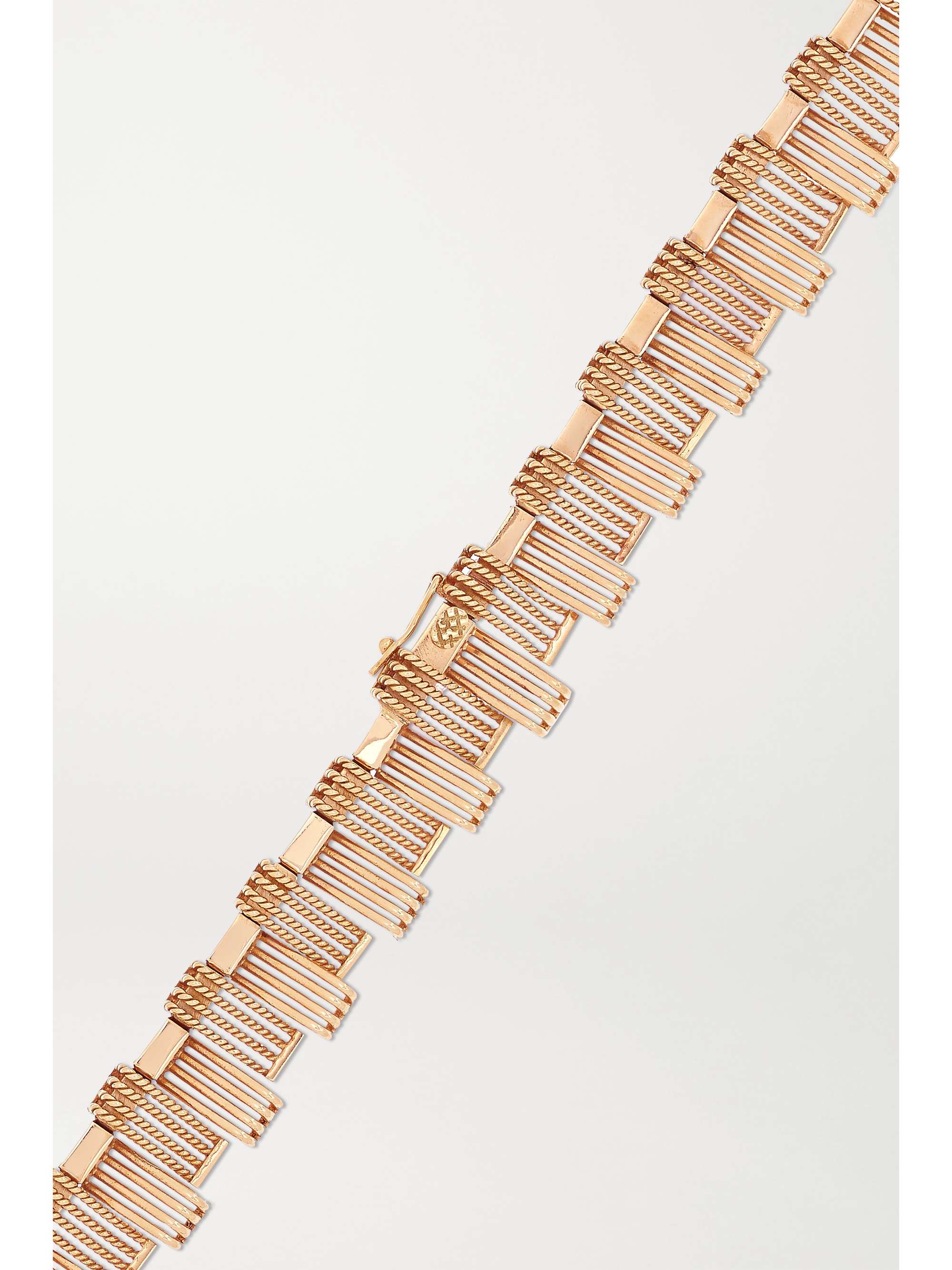 FRED LEIGHTON 1940s 18-karat rose gold necklace