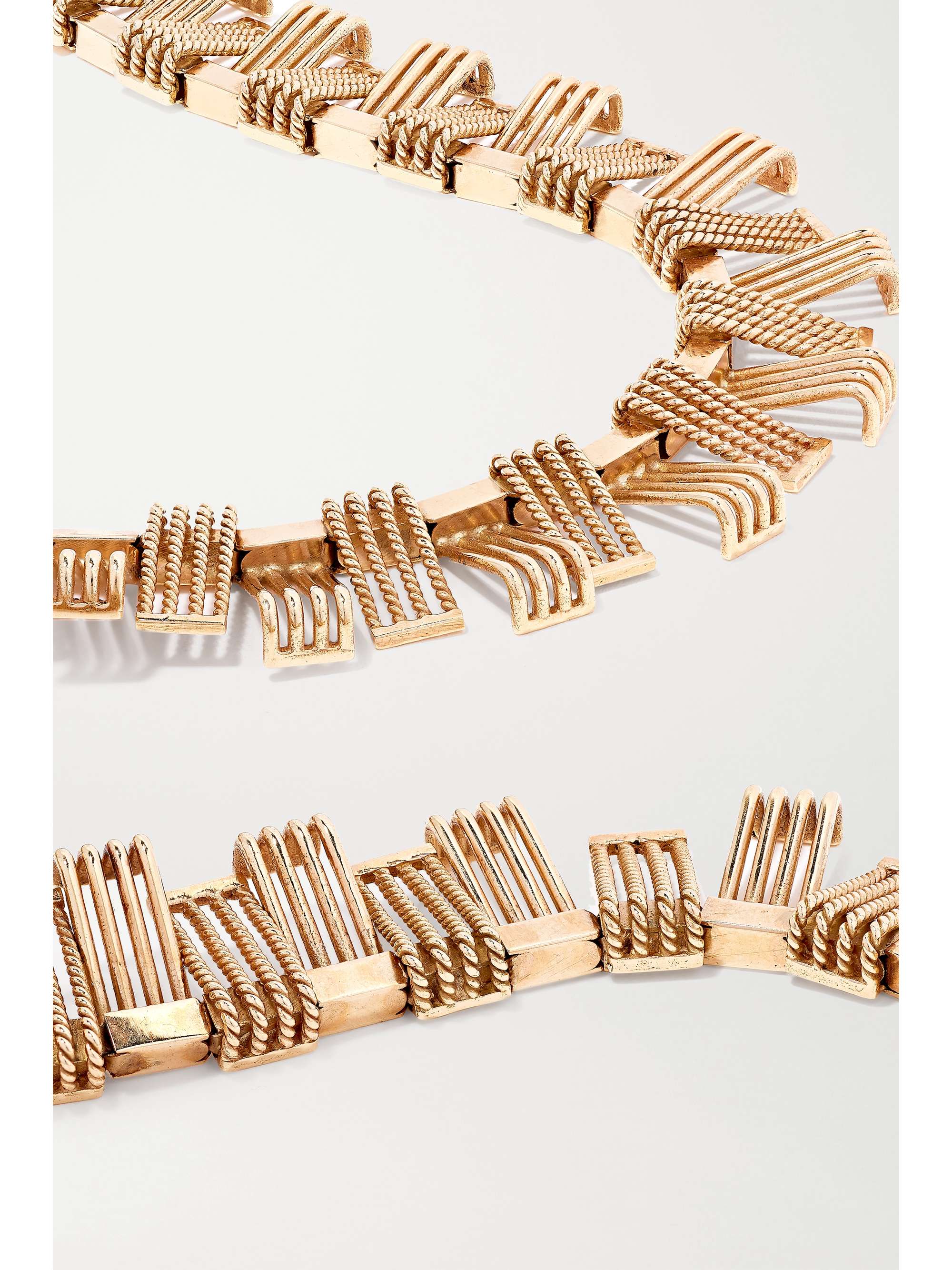 FRED LEIGHTON 1940s 18-karat rose gold necklace