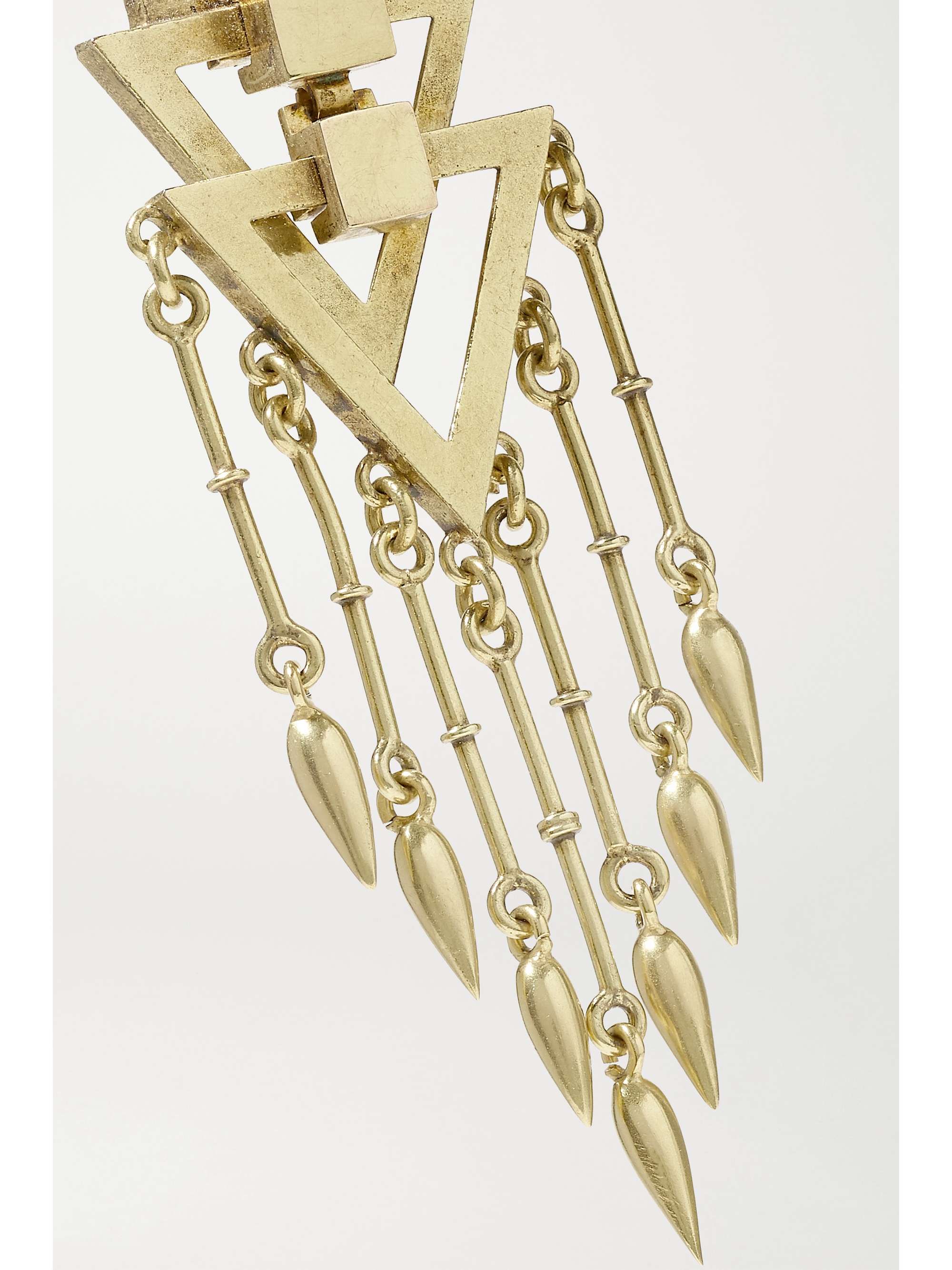 FRED LEIGHTON Victorian 14-karat gold earrings