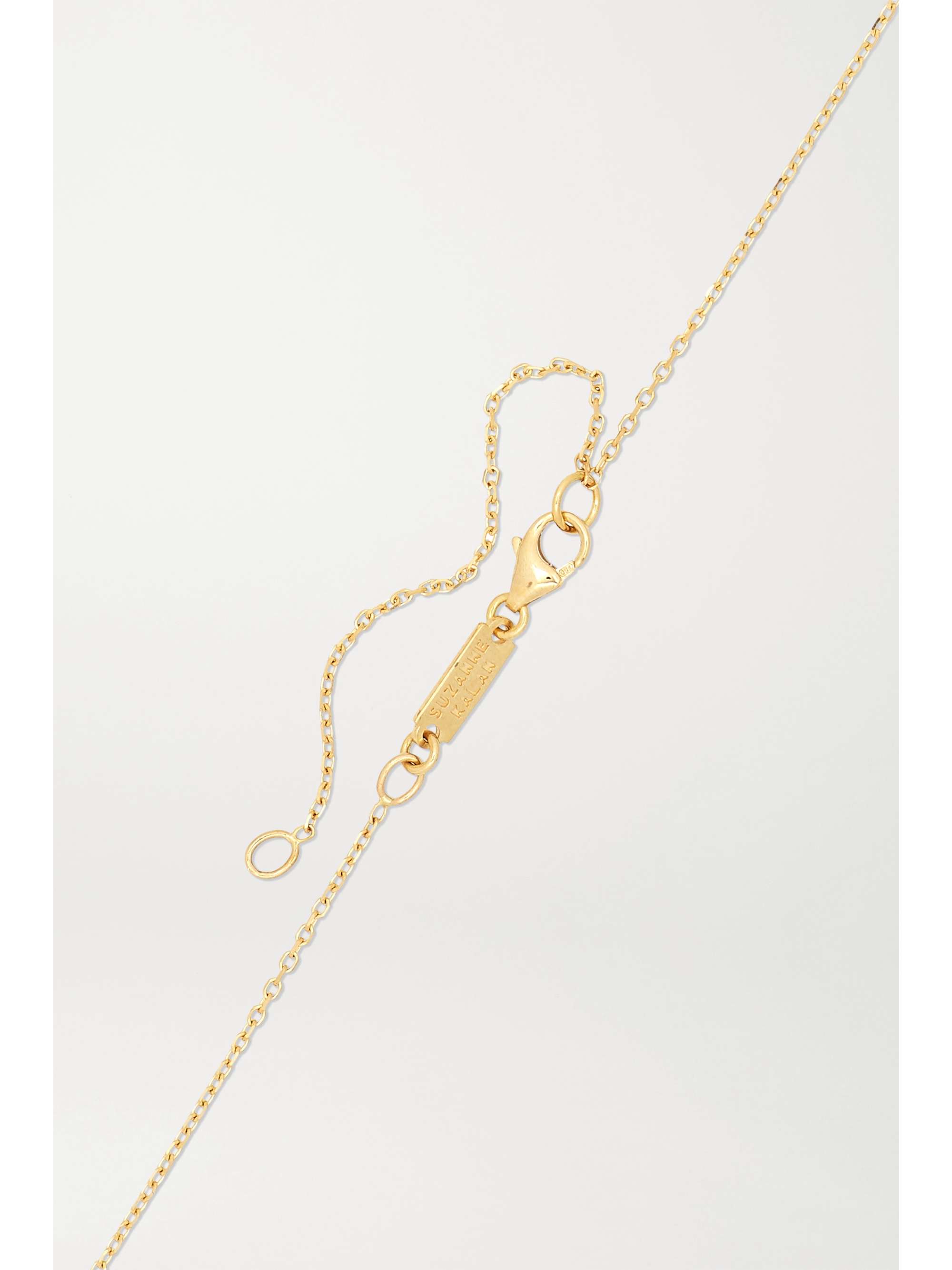 SUZANNE KALAN 18-karat gold diamond necklace