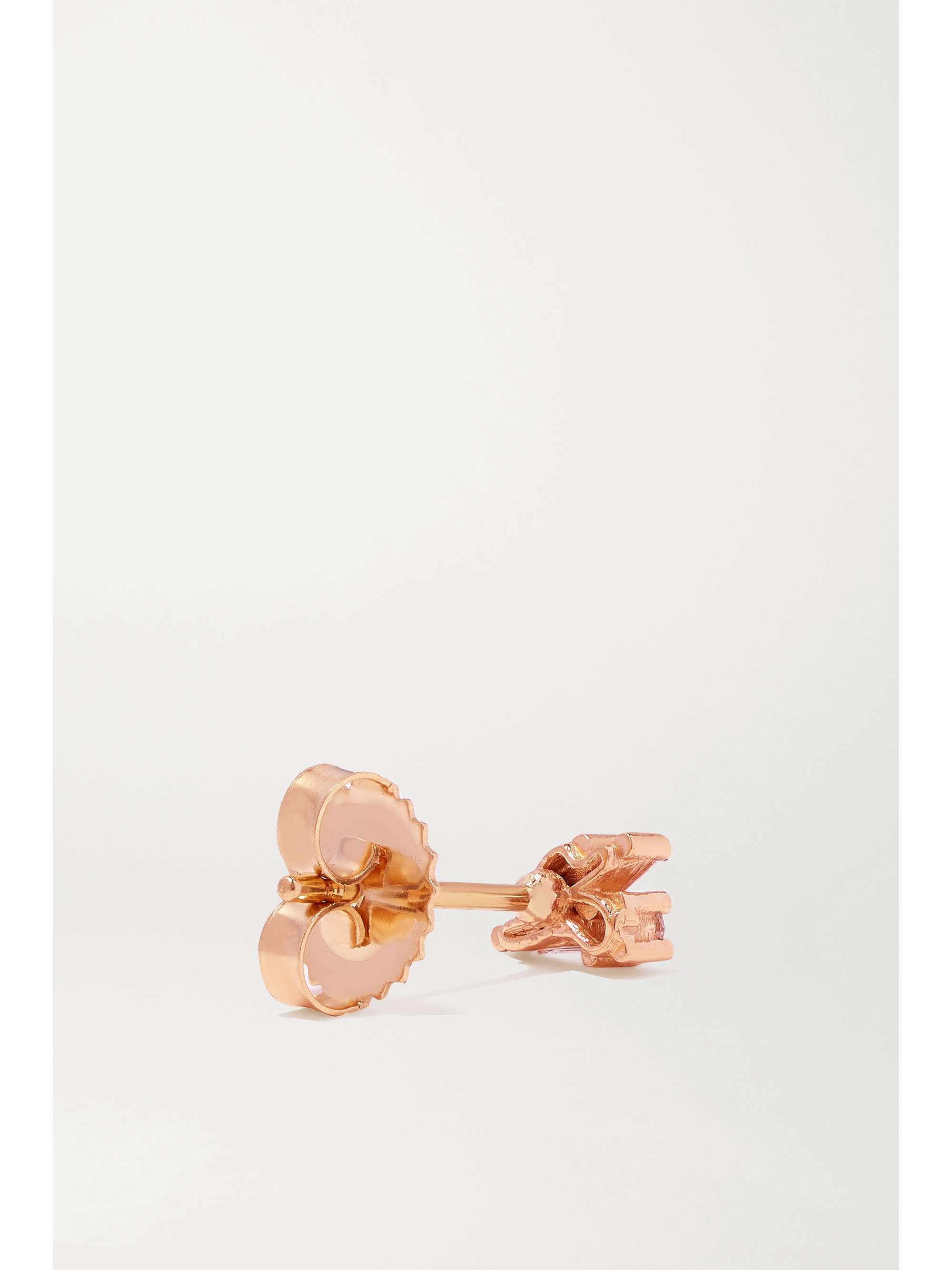 SUZANNE KALAN 18-karat rose gold diamond earrings