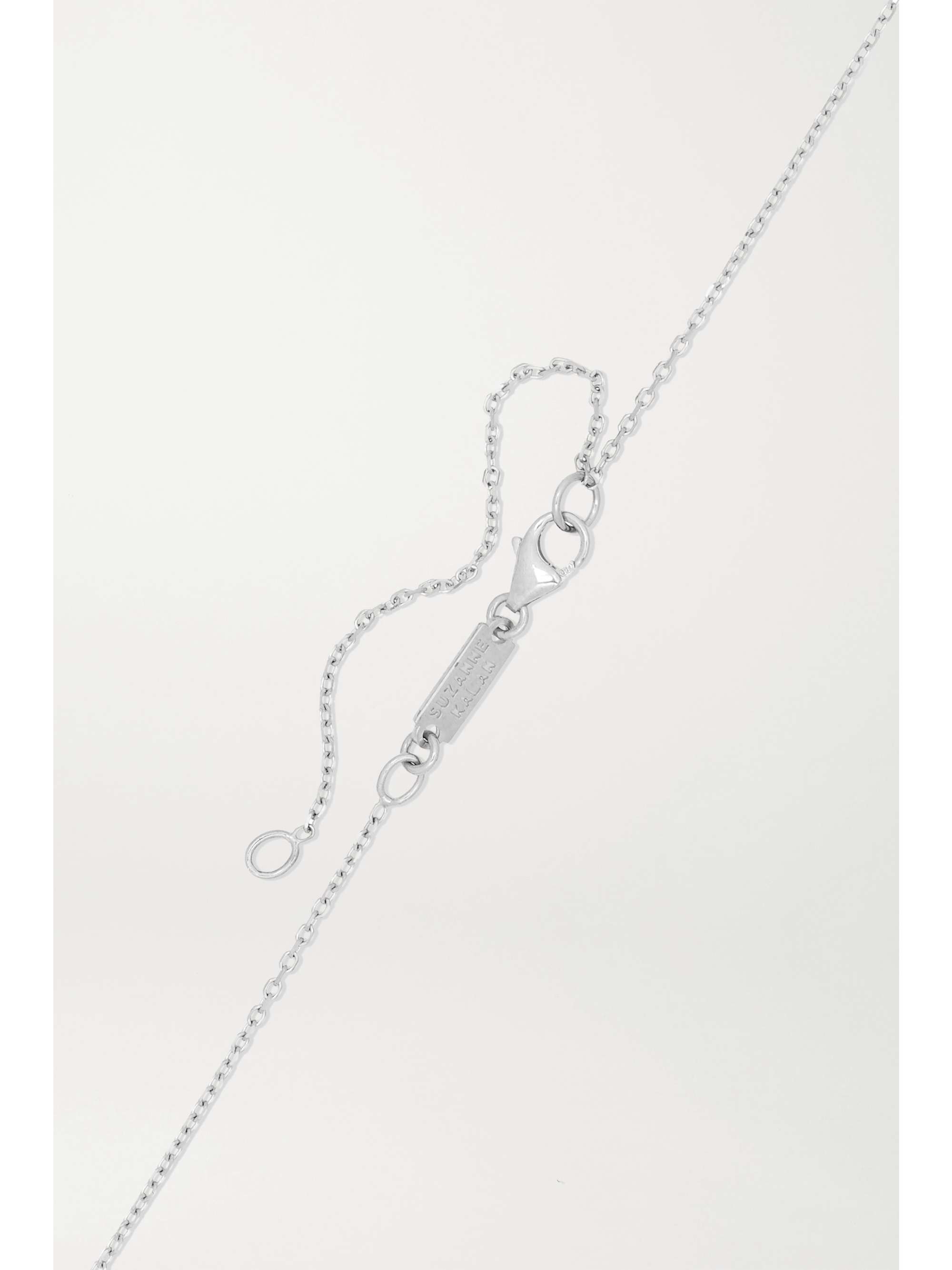 SUZANNE KALAN 18-karat white gold diamond necklace