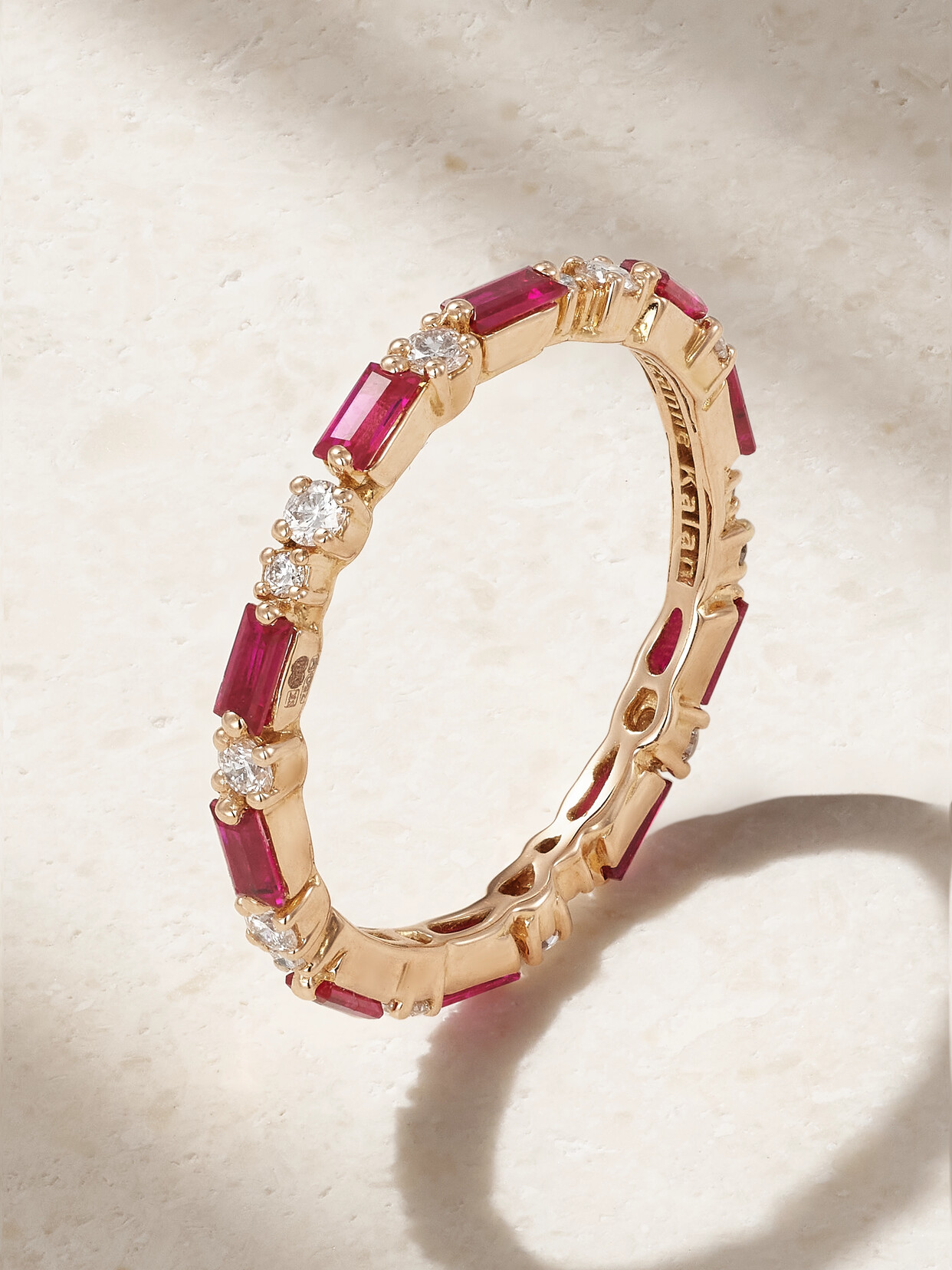 Suzanne Kalan 18-karat Rose Gold, Ruby And Diamond Ring - 7