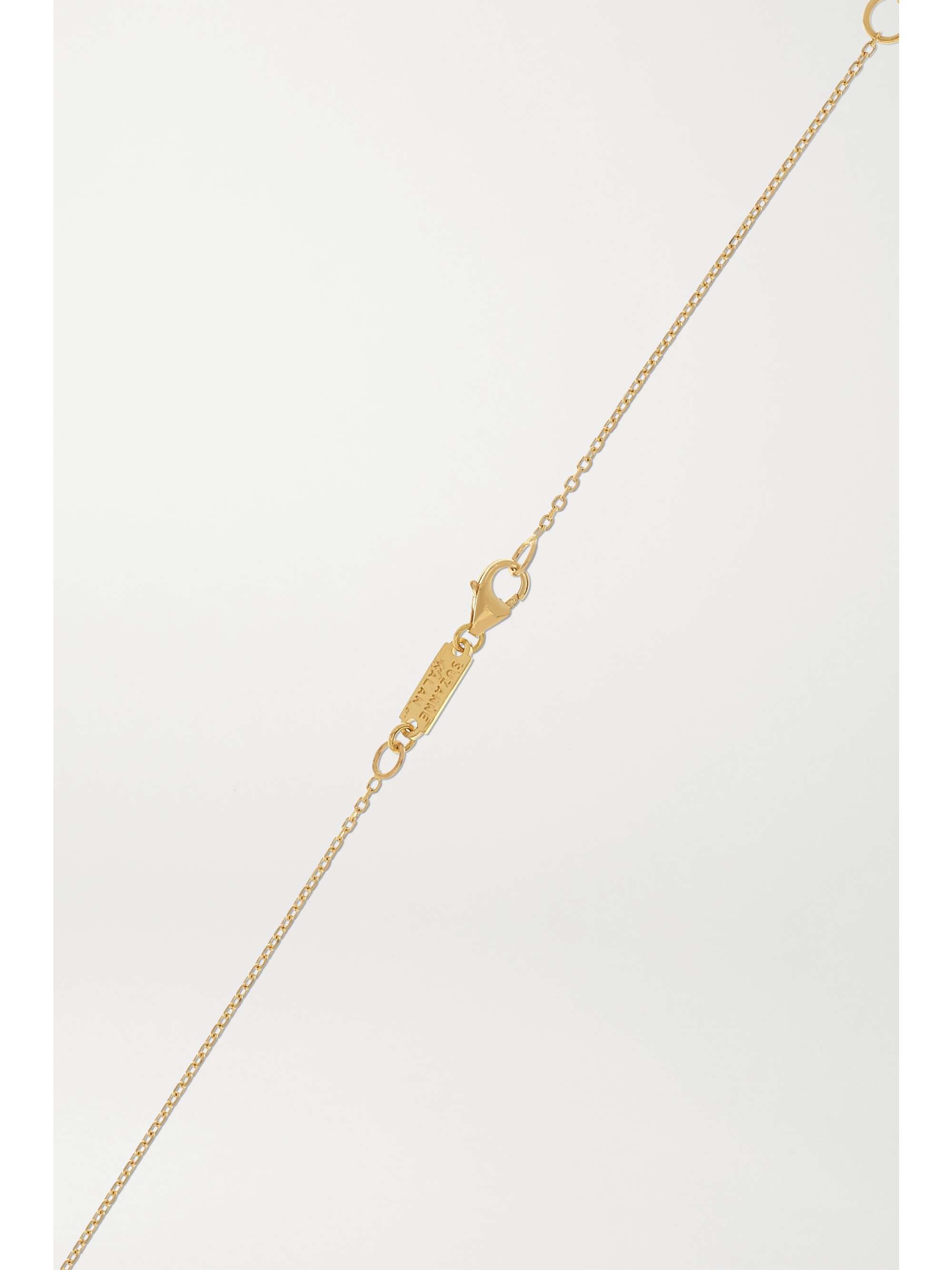 SUZANNE KALAN 18-karat gold multi-stone necklace