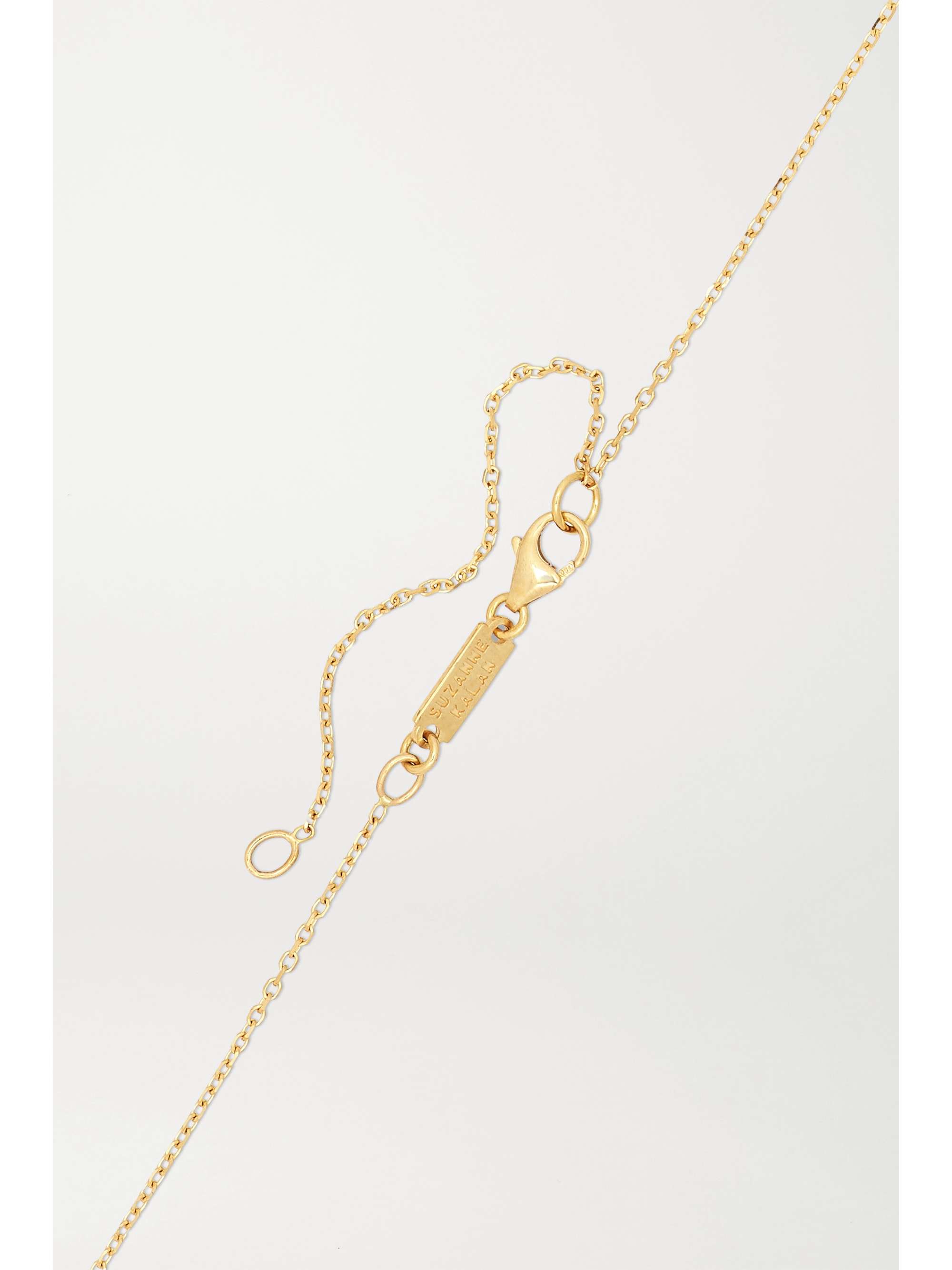 SUZANNE KALAN 18-karat gold diamond necklace