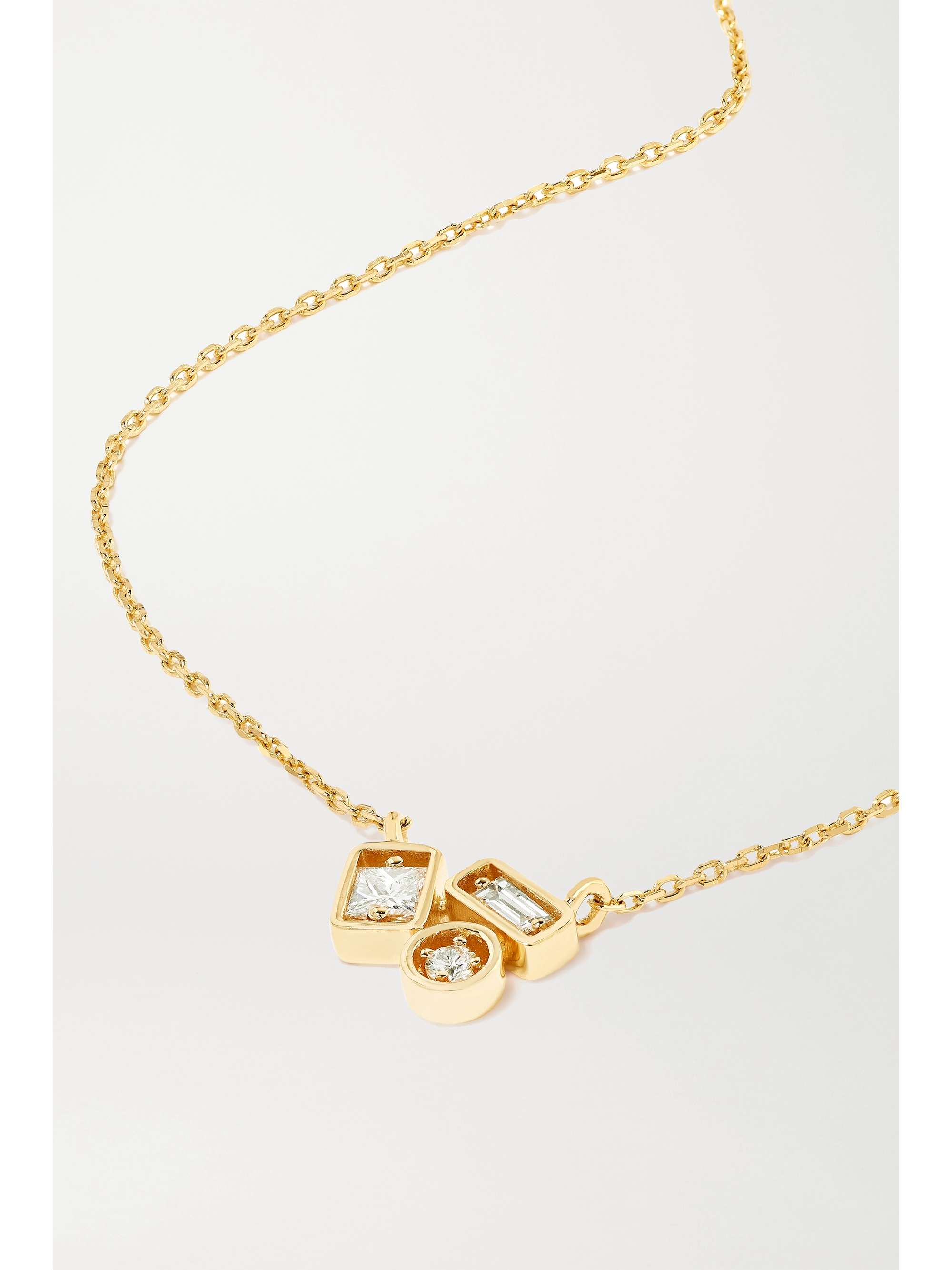 SUZANNE KALAN 18-karat gold diamond necklace