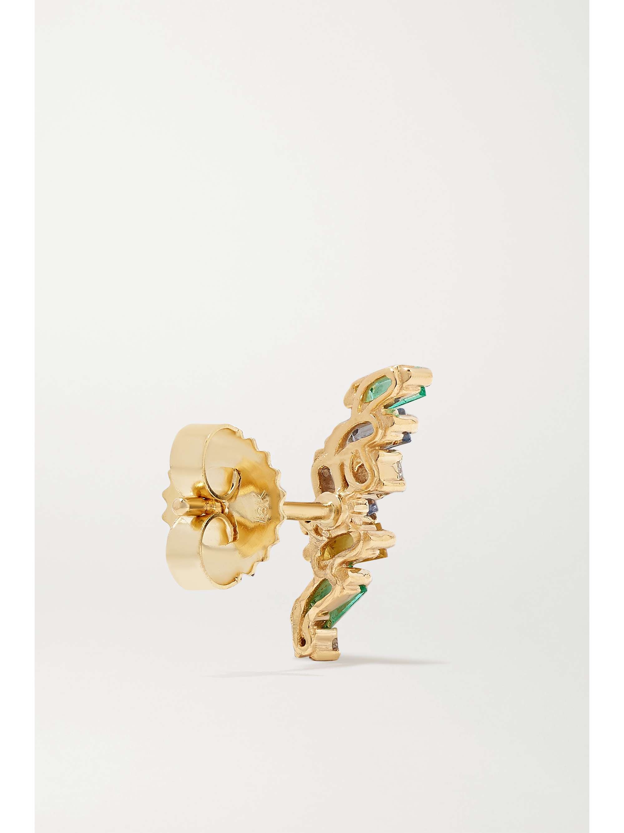 SUZANNE KALAN 18-karat gold multi-stone earrings