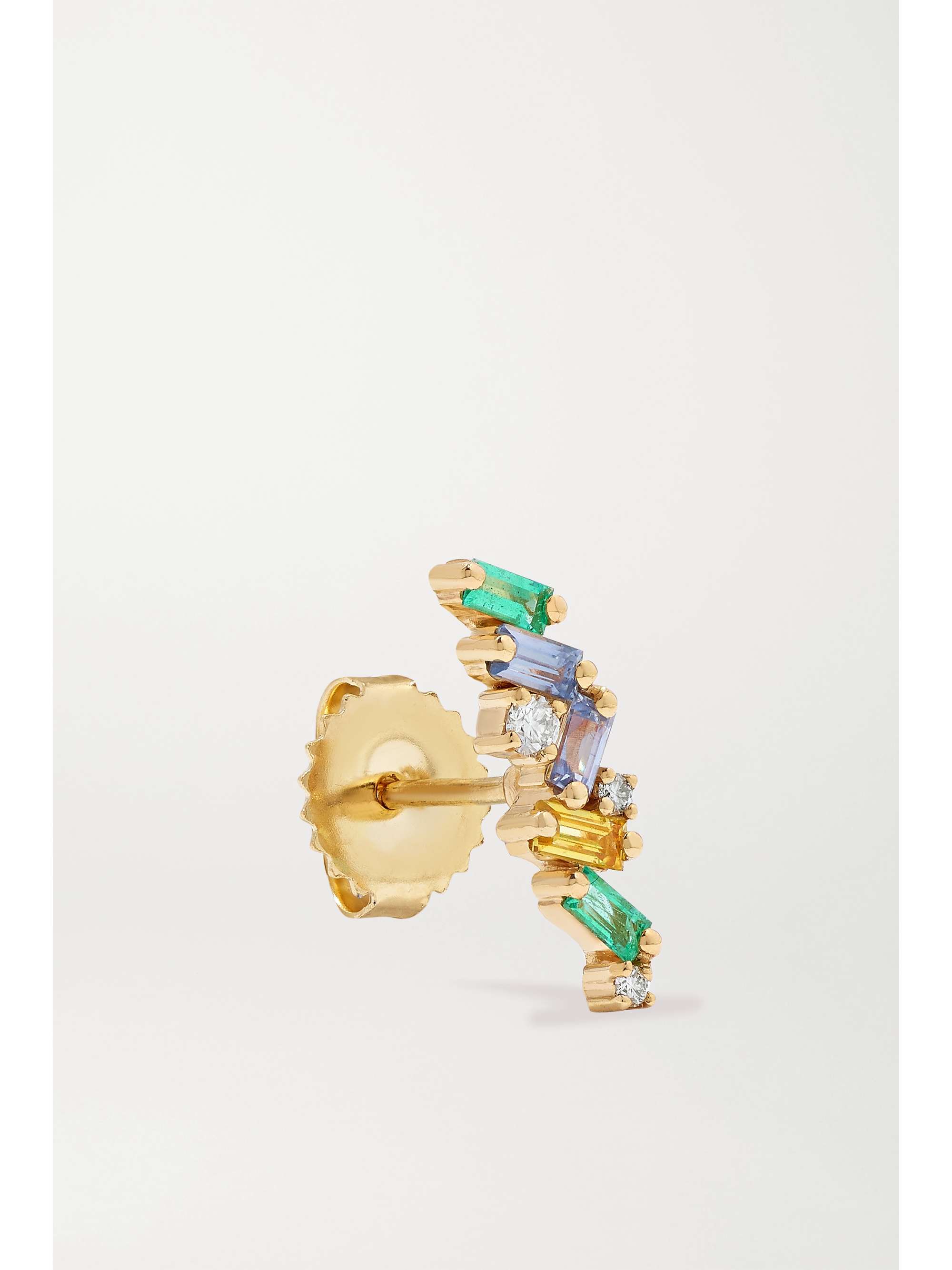 SUZANNE KALAN 18-karat gold multi-stone earrings
