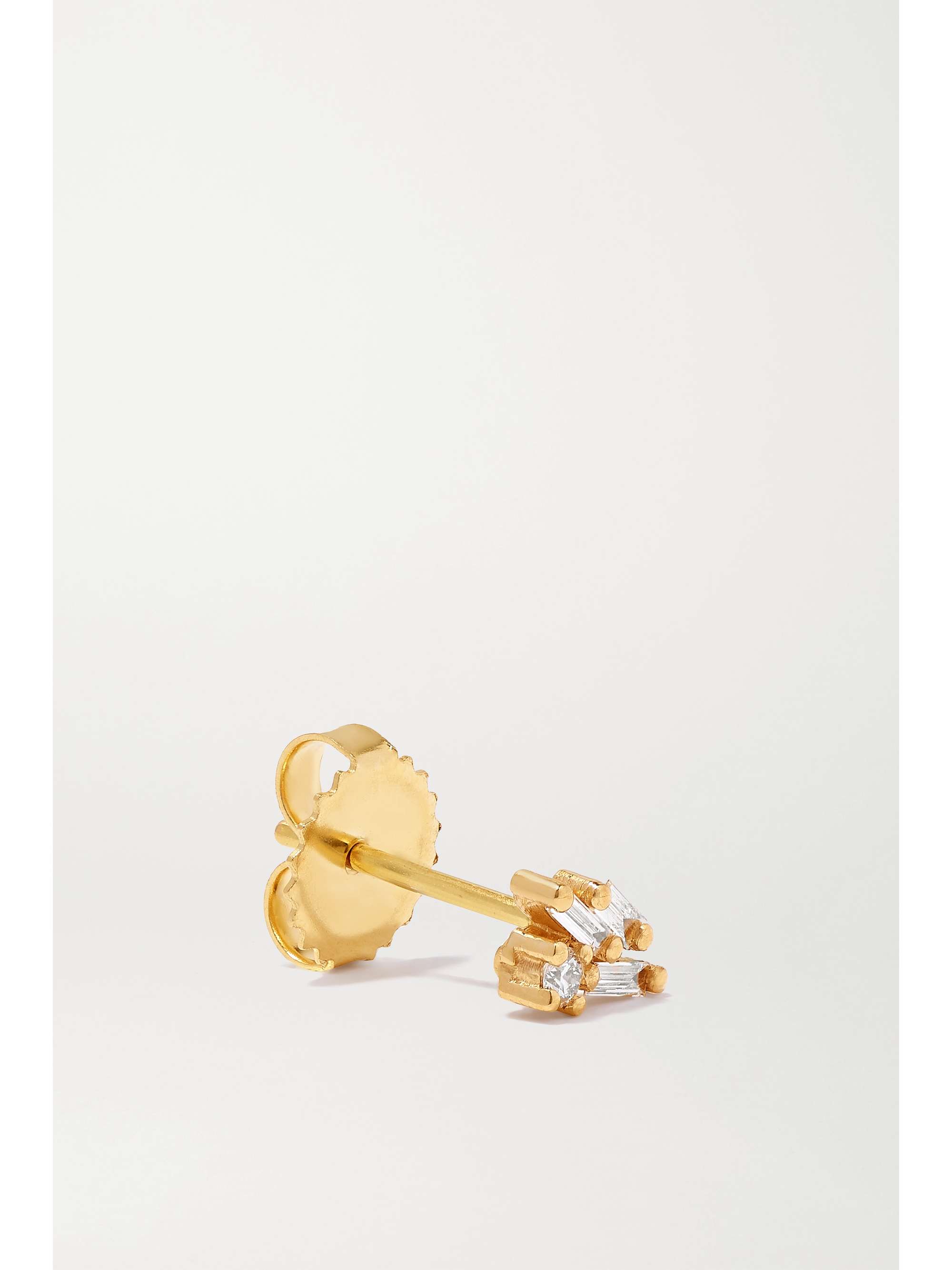 SUZANNE KALAN 18-karat gold diamond earrings