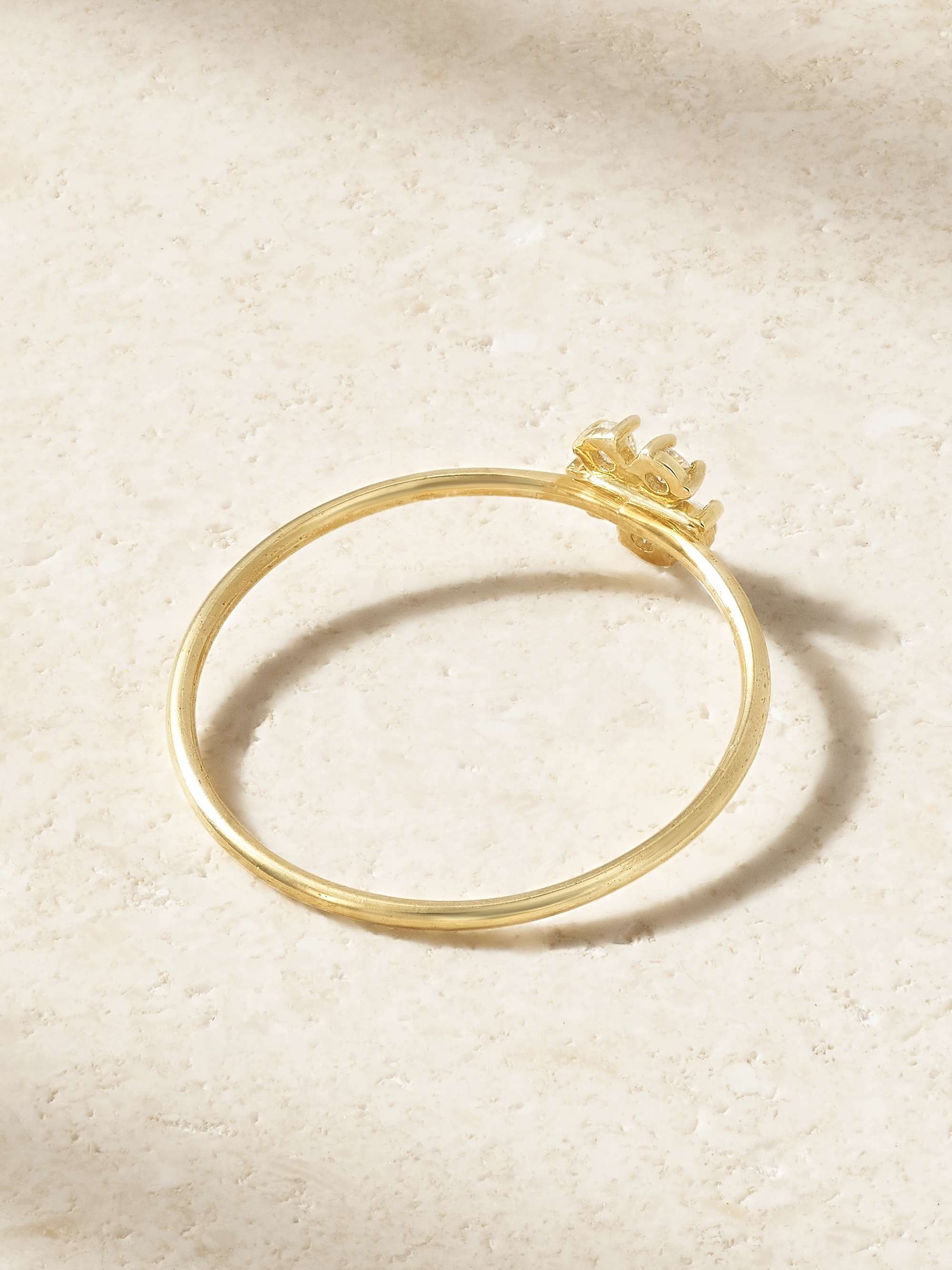 JENNIFER MEYER Flower 18-karat gold diamond ring