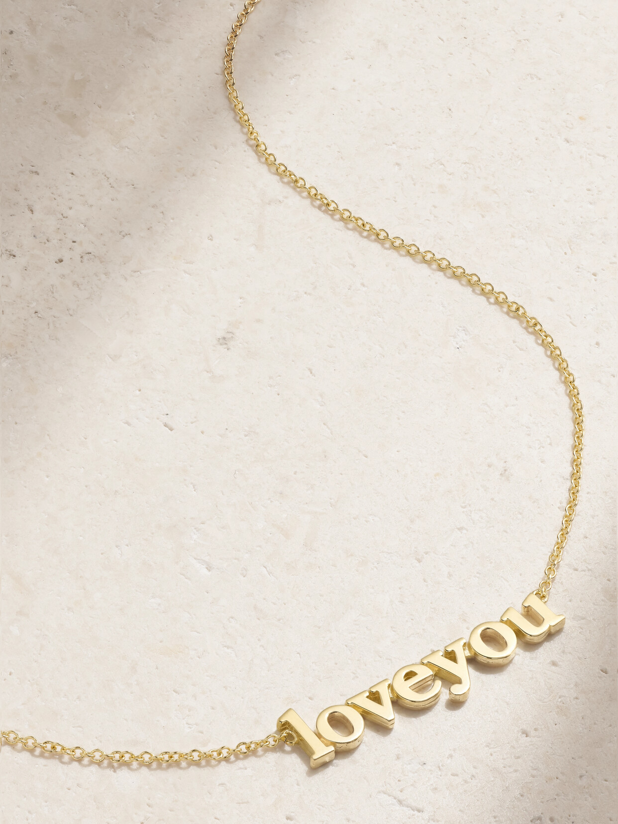 Jennifer Meyer Love You 18-karat Gold Necklace