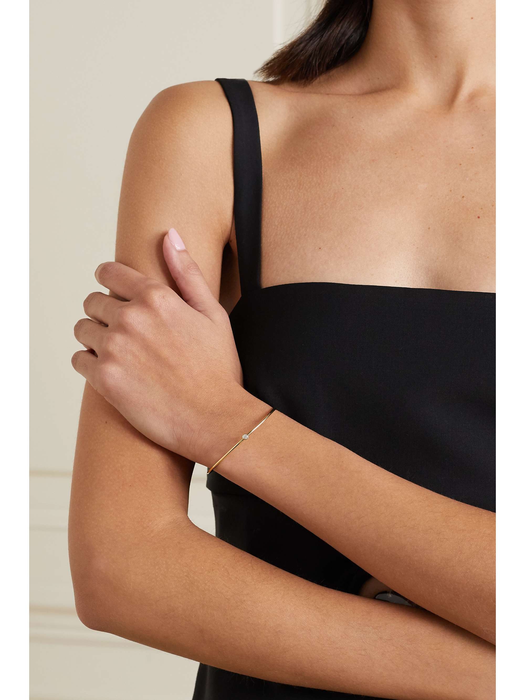 JENNIFER MEYER 18-karat gold diamond cuff
