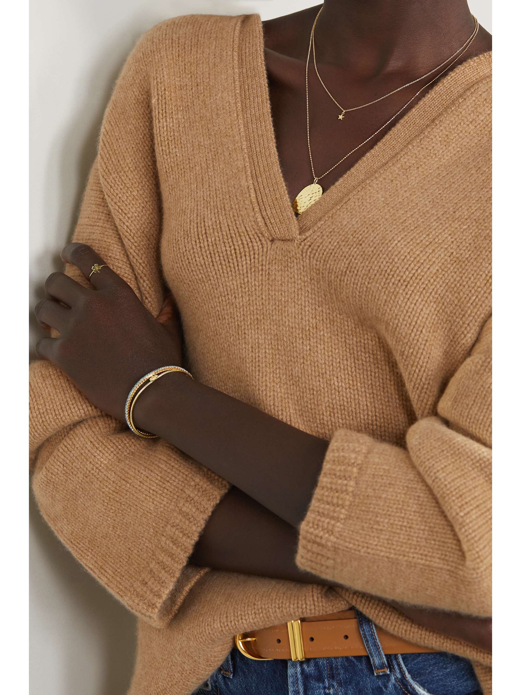 JENNIFER MEYER Mini Star 18-karat gold necklace