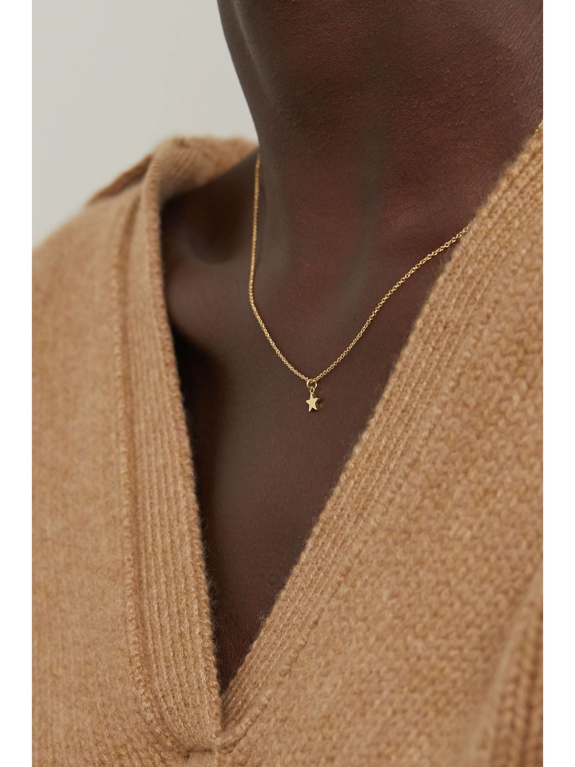 JENNIFER MEYER Mini Star 18-karat gold necklace