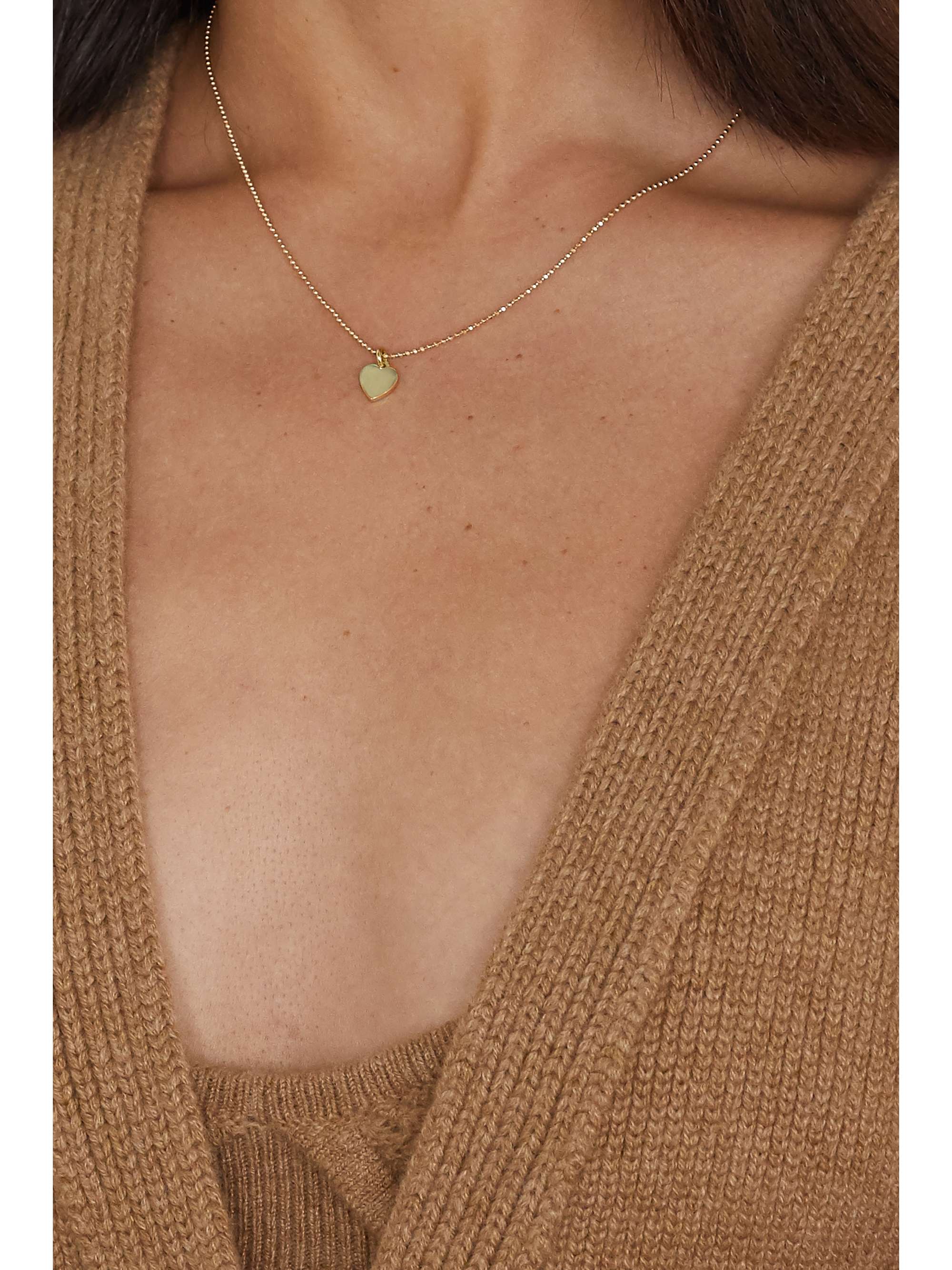 JENNIFER MEYER Heart 18-karat gold necklace