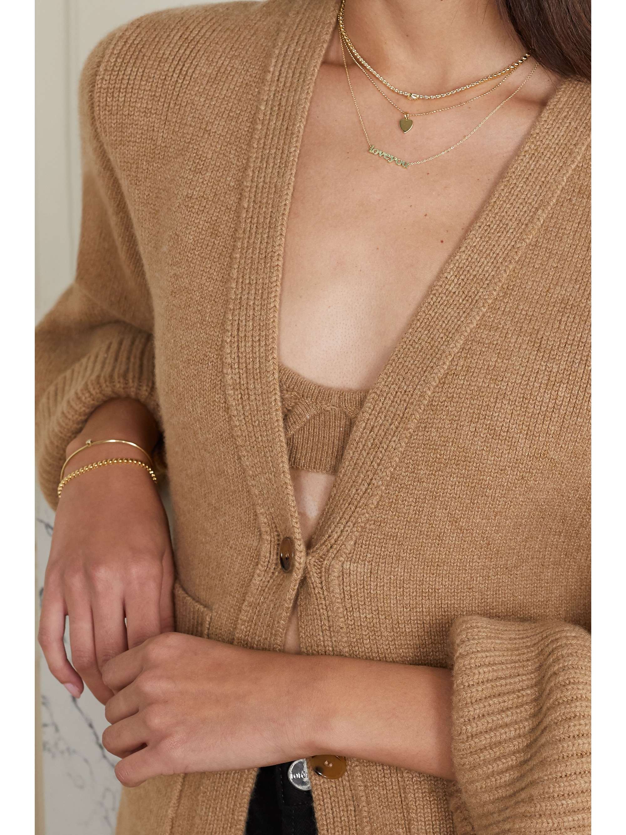 JENNIFER MEYER Heart 18-karat gold necklace