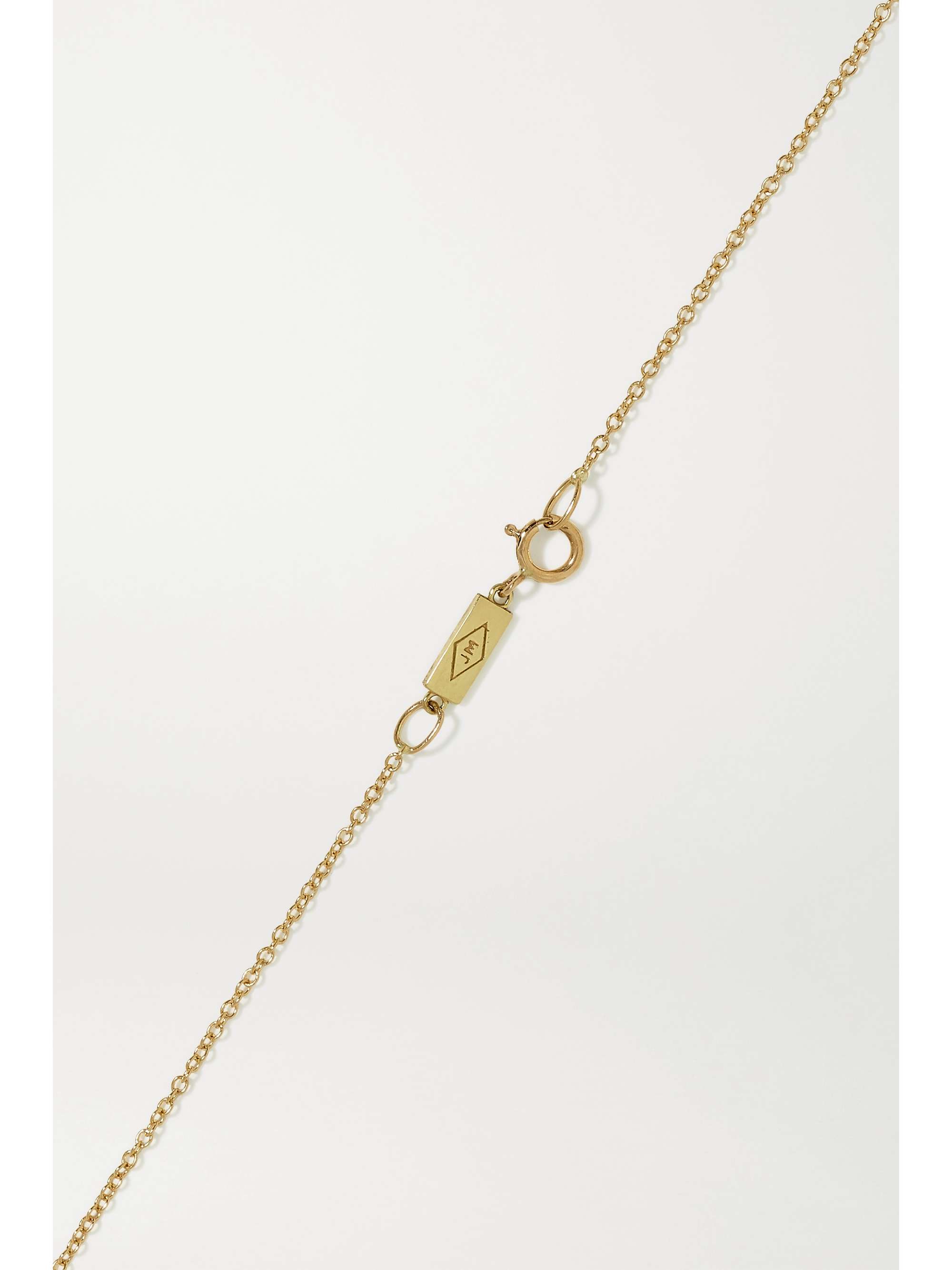 JENNIFER MEYER Good Luck 18-karat gold diamond necklace