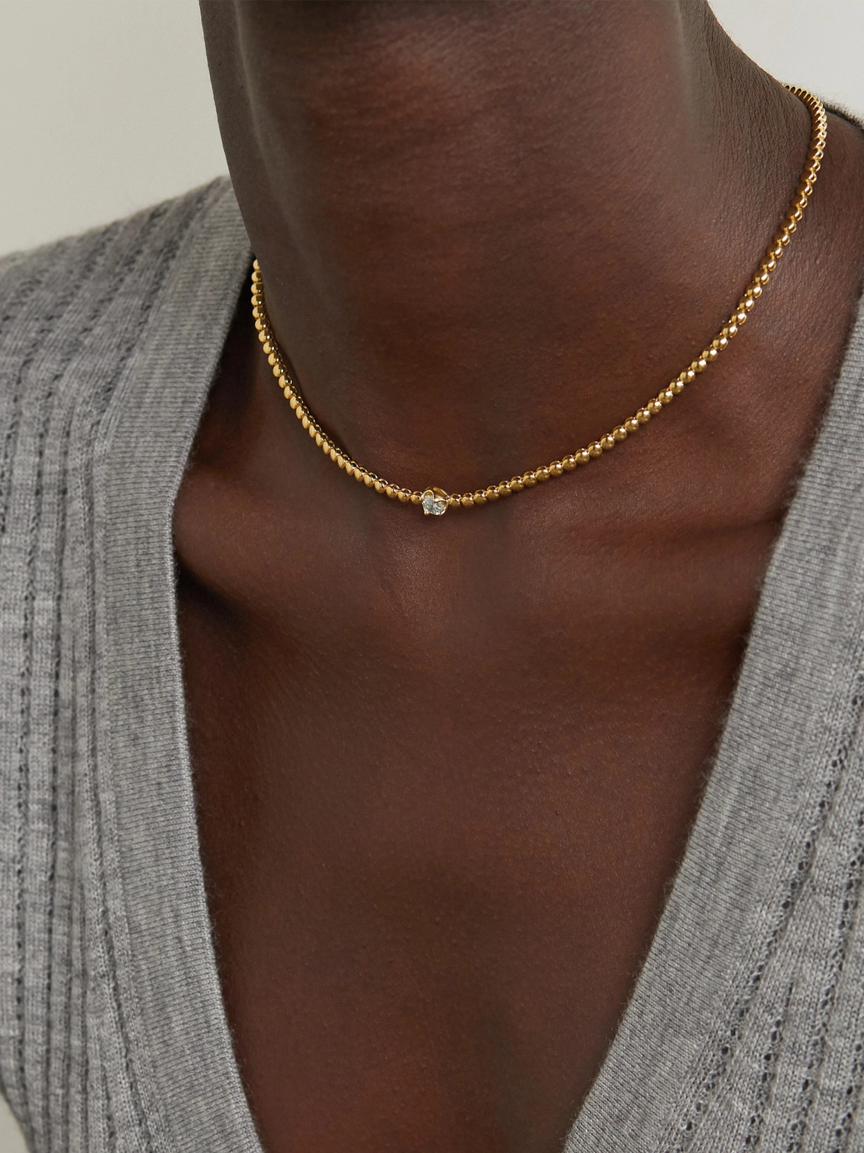 Jennifer Meyer 18-karat Gold Diamond Necklace In Gold