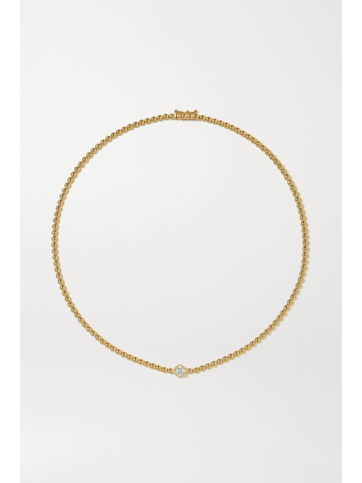 Jennifer Meyer 18-karat Gold Diamond Necklace