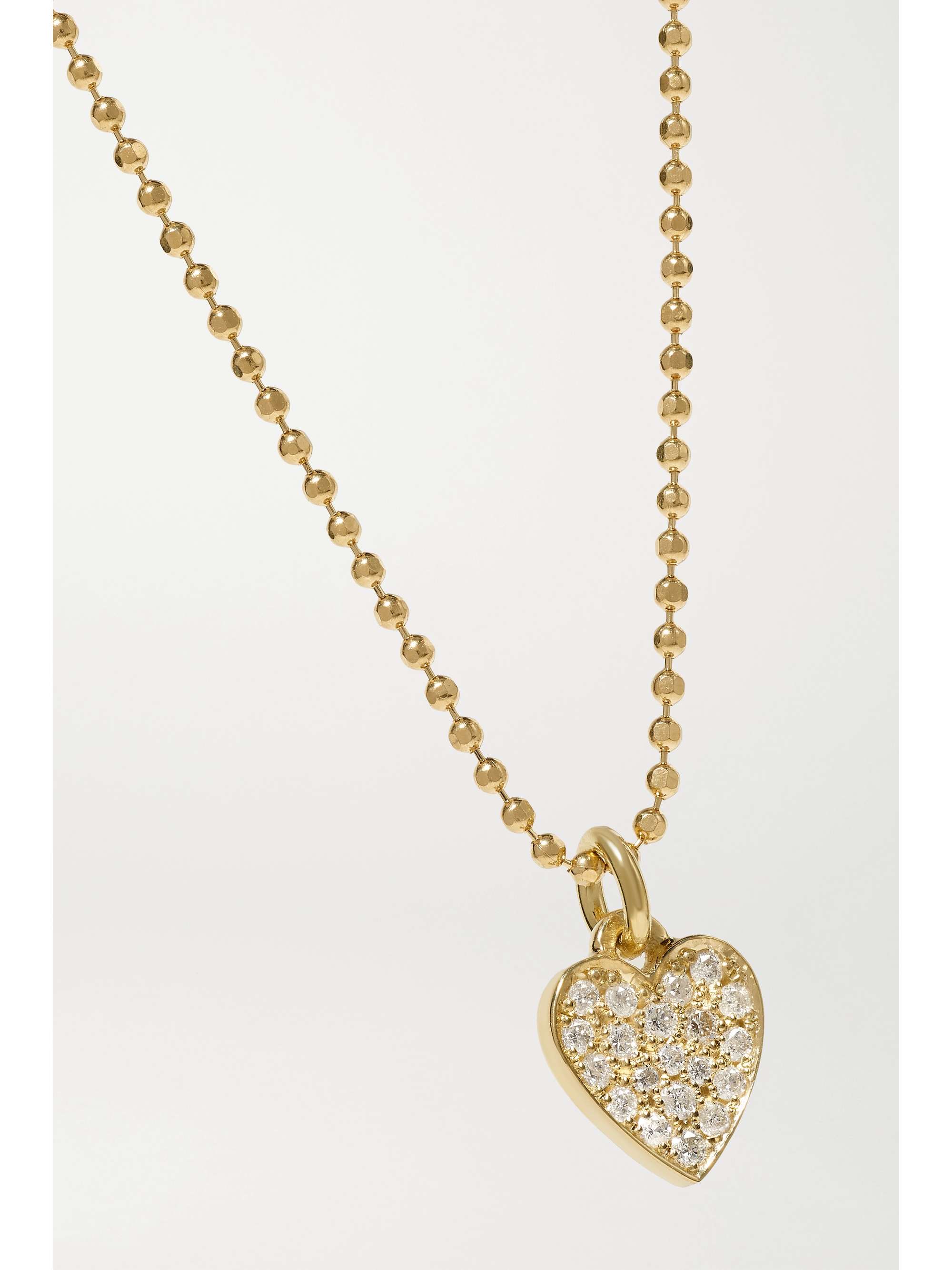 JENNIFER MEYER Heart 18-karat gold diamond necklace