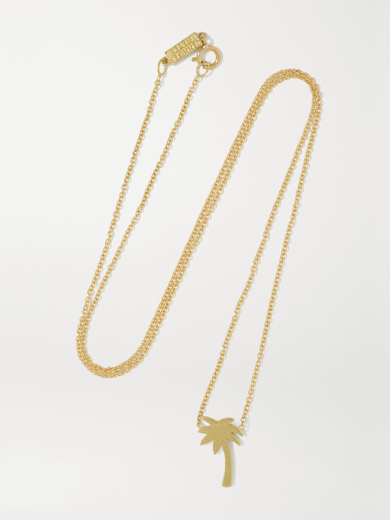 Jennifer Meyer Mini Palm Tree 18-karat Gold Necklace