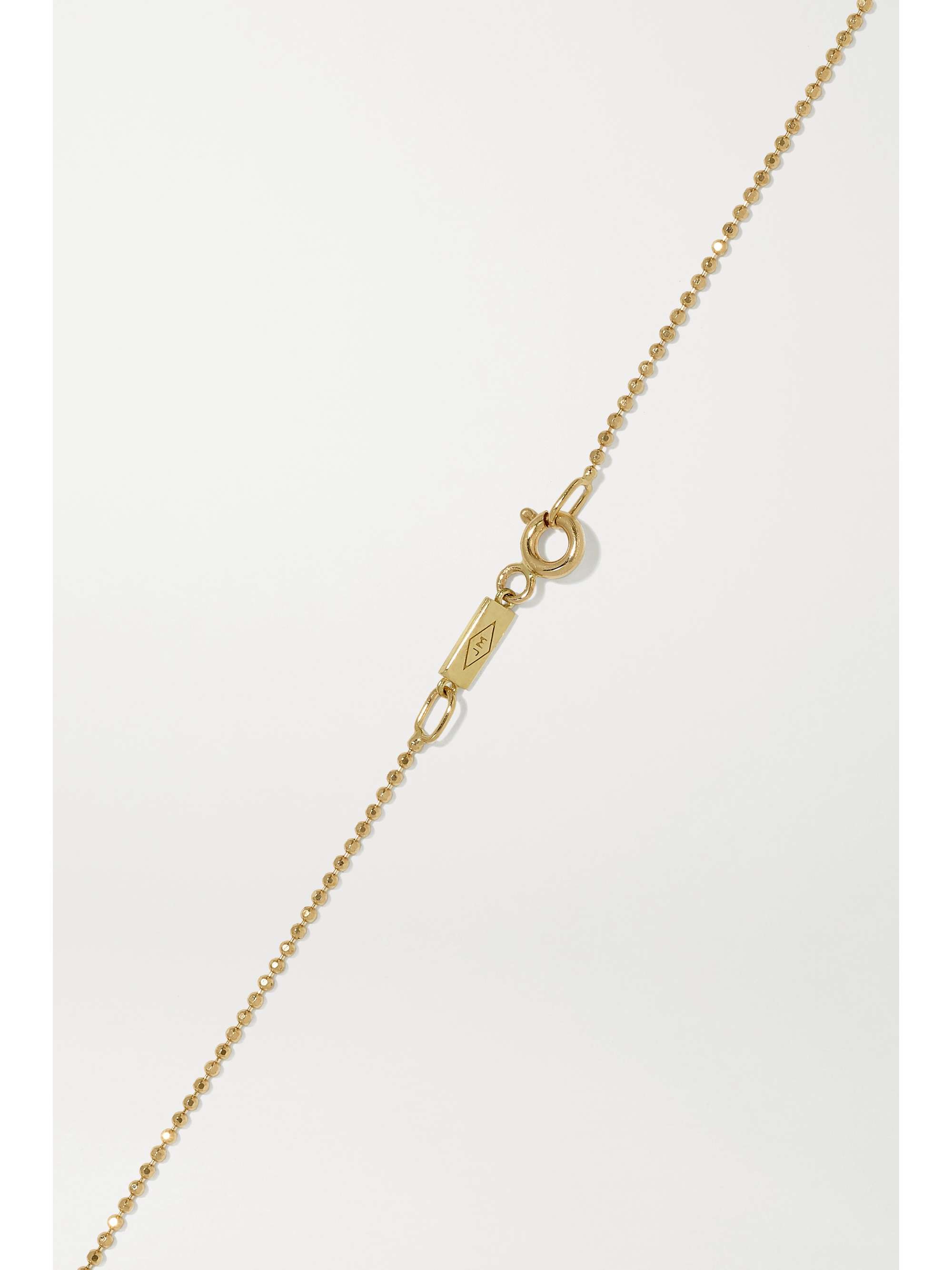 JENNIFER MEYER Large Hammered Heart 18-karat gold necklace