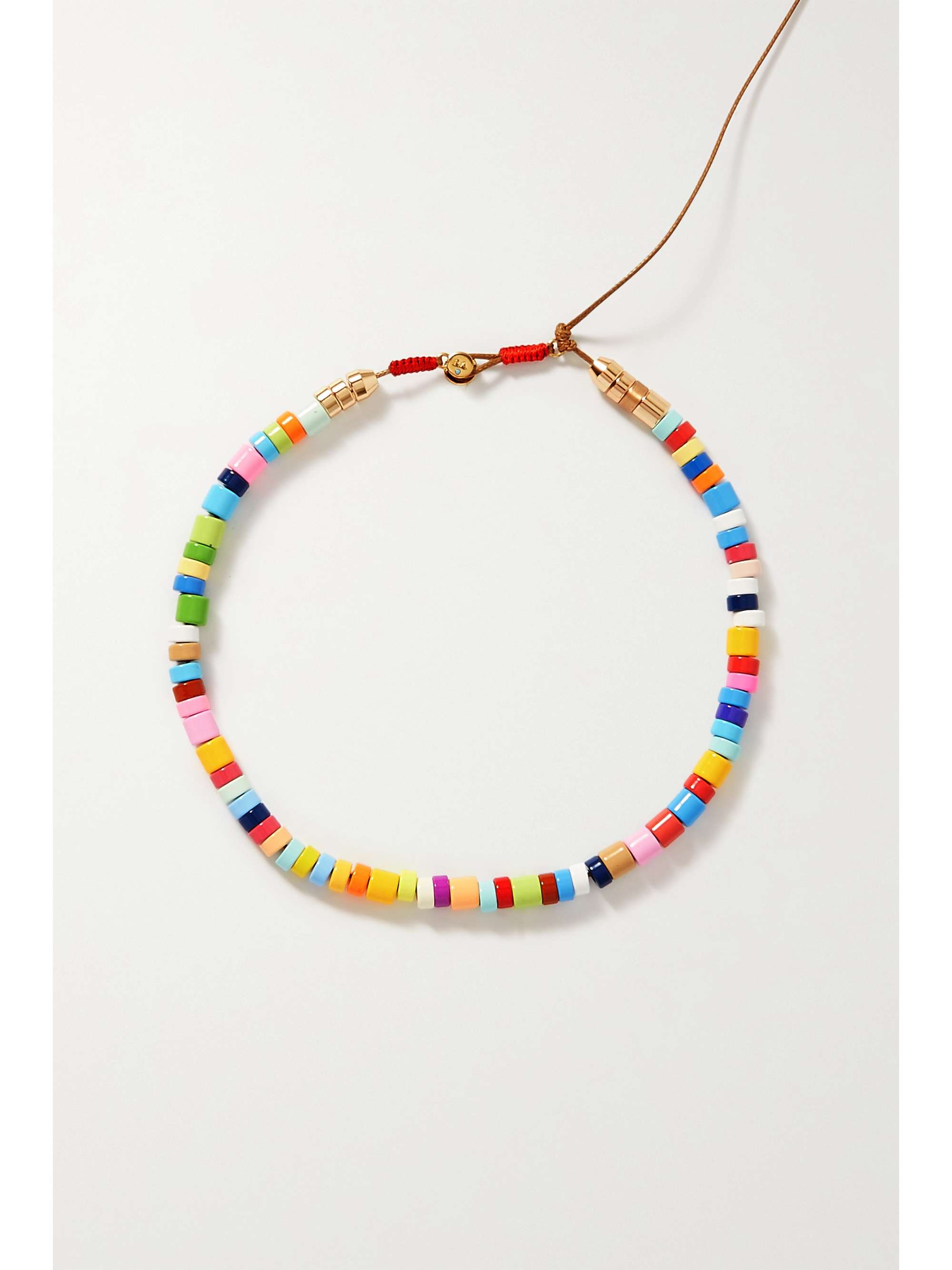 ROXANNE ASSOULIN Candy DIY cord, enamel and gold-tone necklace kit