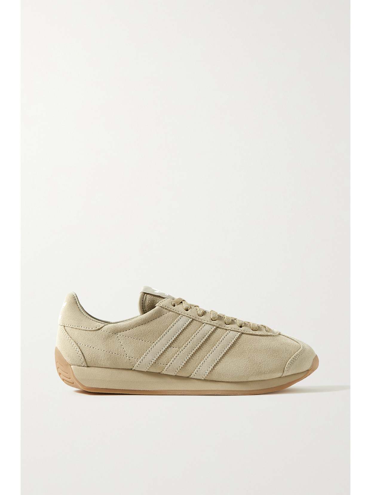 Khaite + Adidas Originals Suede Sneakers In Ecru