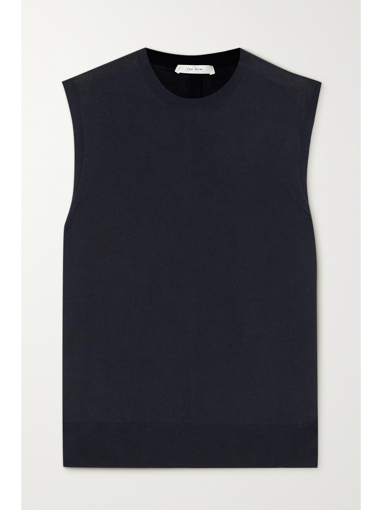 The Row Balham Cashmere Top In Navy