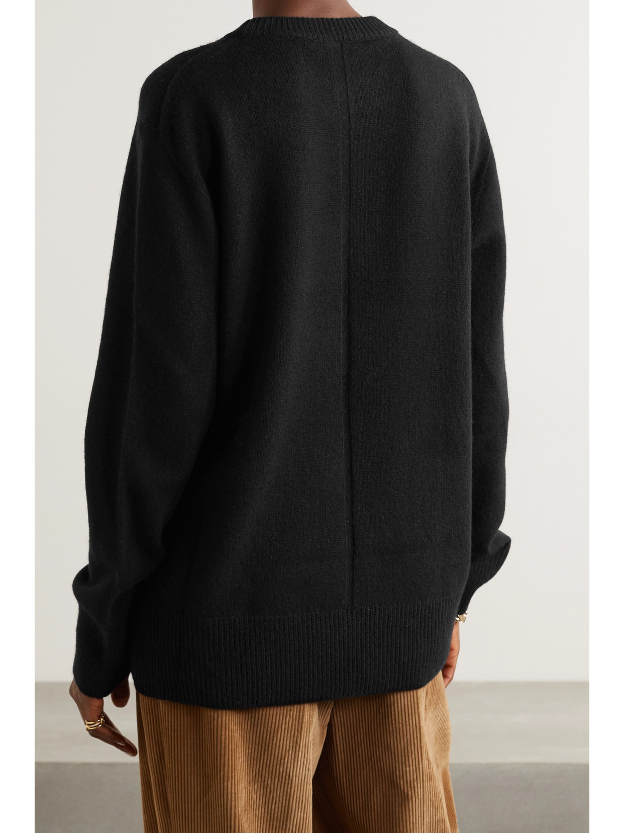 The Row Sibem Wool And Cashmere-blend Sweater In Black