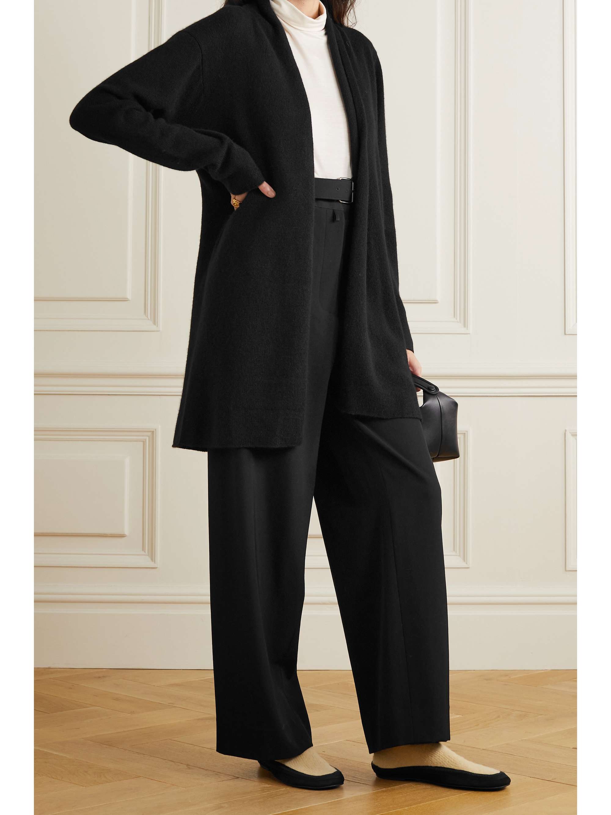 Black Fulham cashmere cardigan | THE 