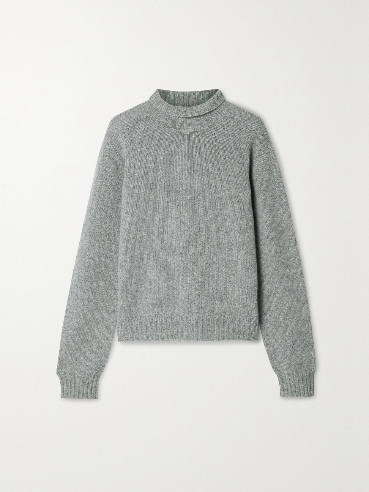 The Row Kensington Cashmere Turtleneck Sweater In Gray