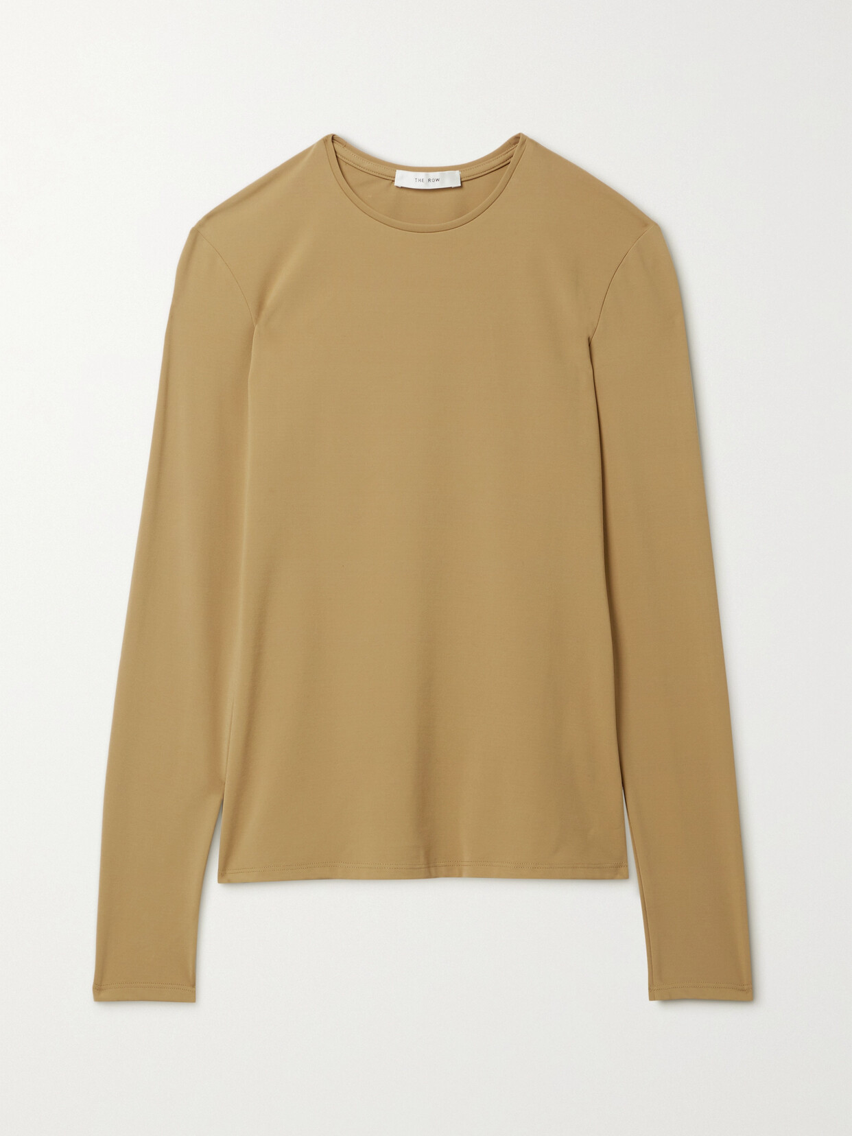 Shop The Row Essentials Iverness Stretch-jersey Top In Tan