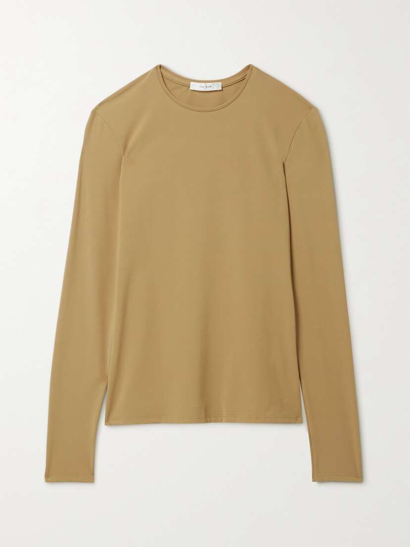 The Row Essentials Iverness Stretch-jersey Top