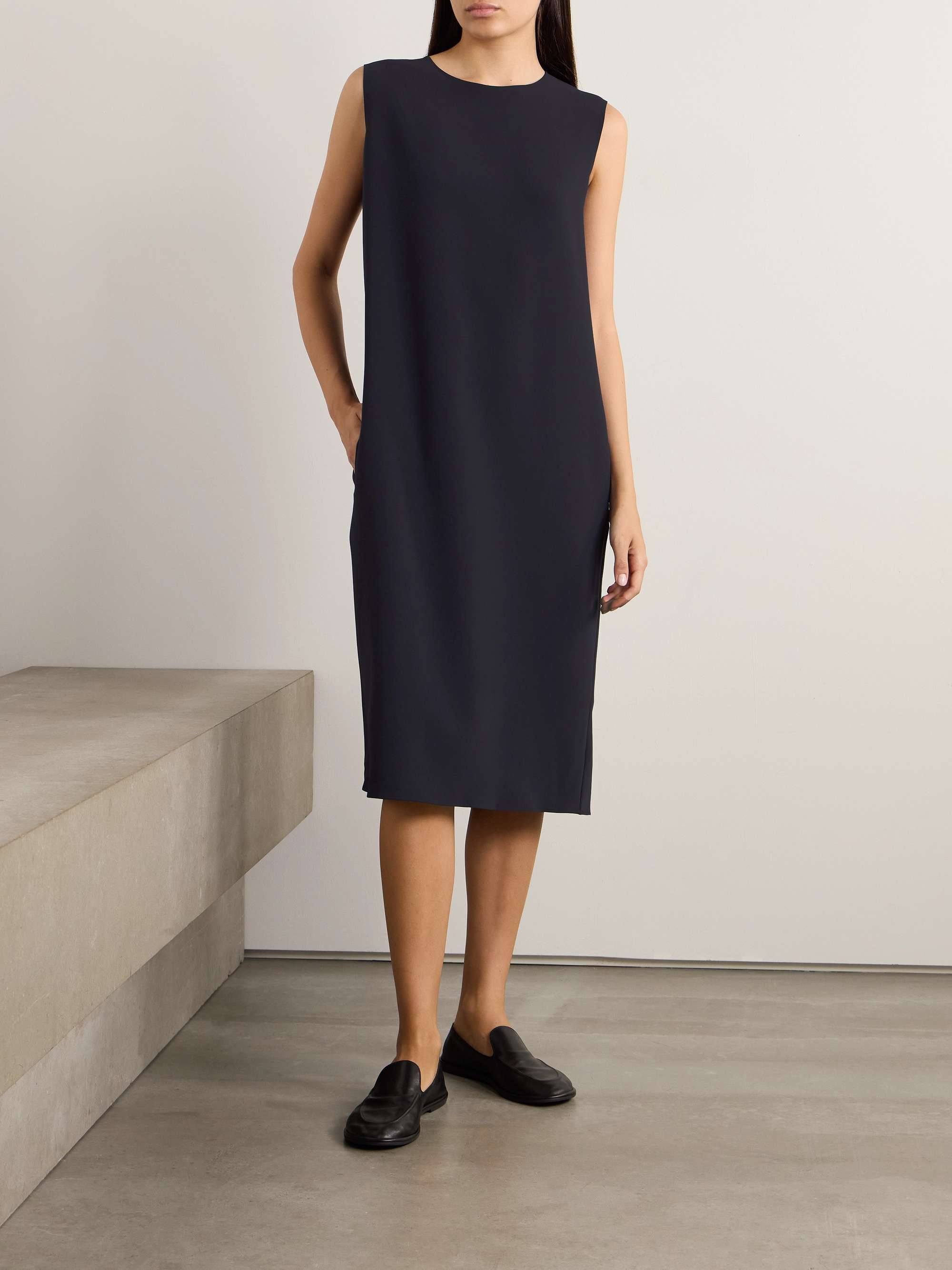 THE ROW Mirna crepe midi dress