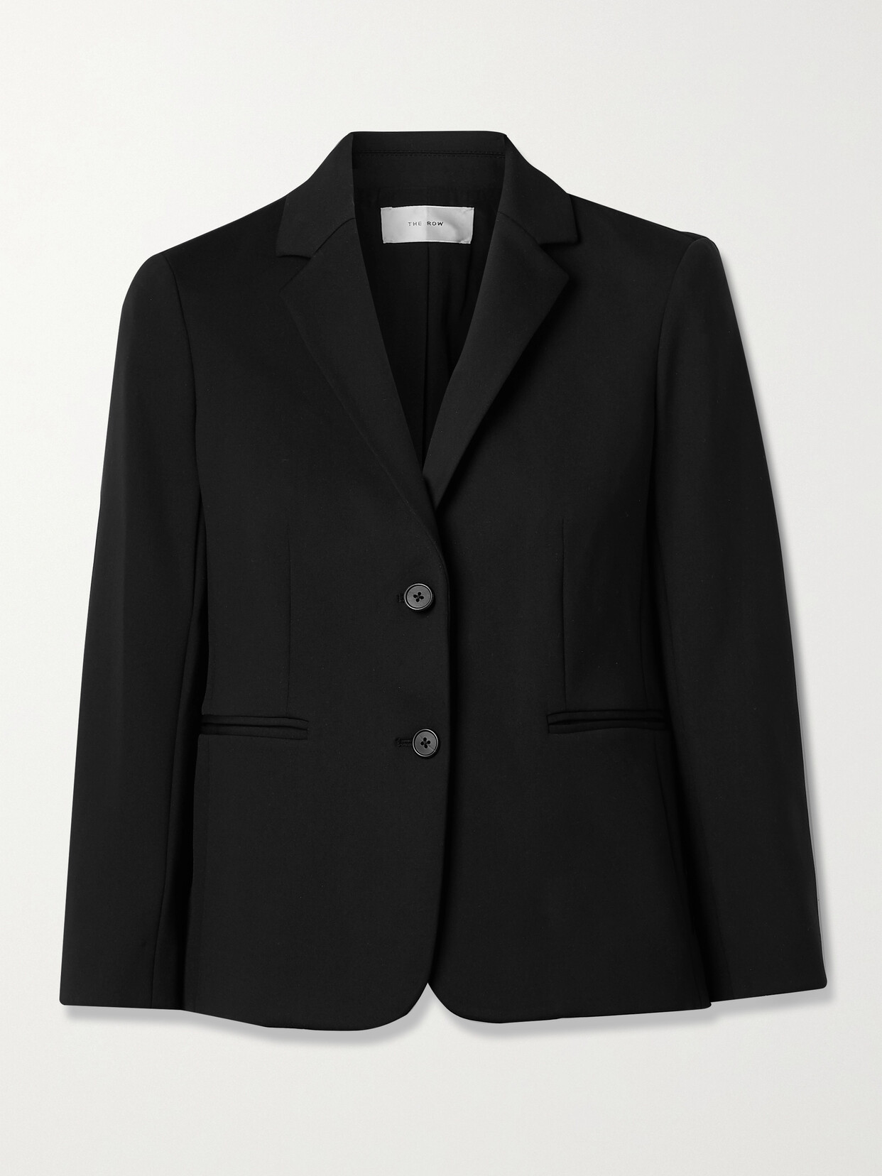 The Row Brentwood Stretch-ponte Blazer In Black