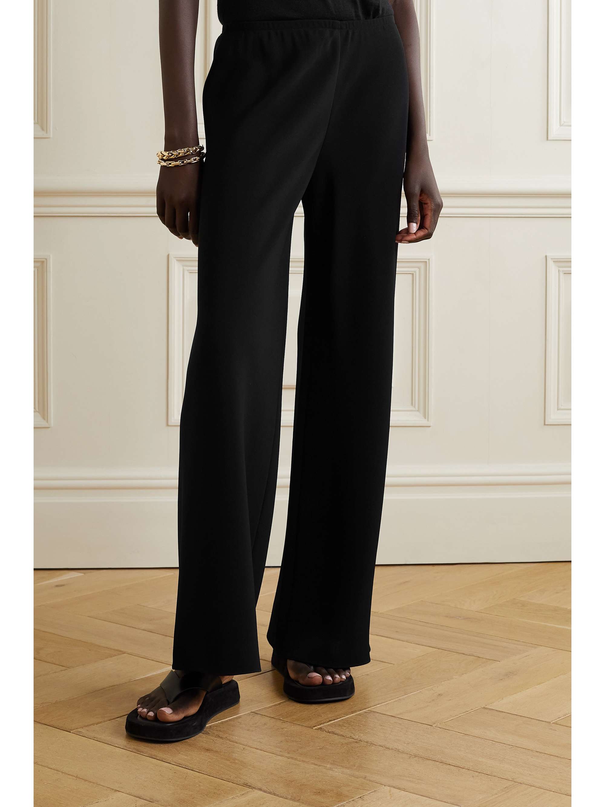 THE ROW Gala crepe wide-leg pants