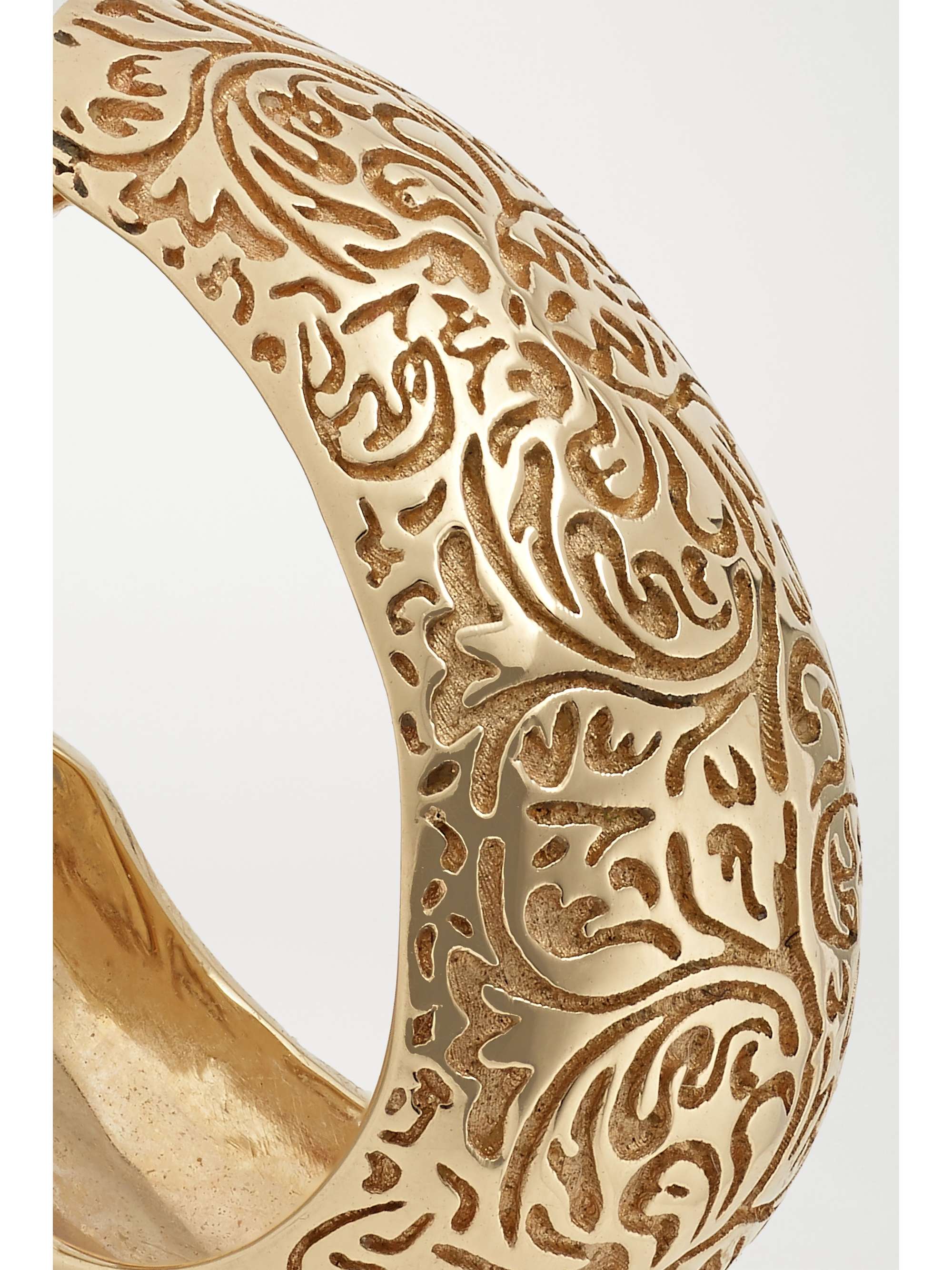 LARKSPUR & HAWK Illustrated Arbor Bombay 14-karat gold hoop earrings