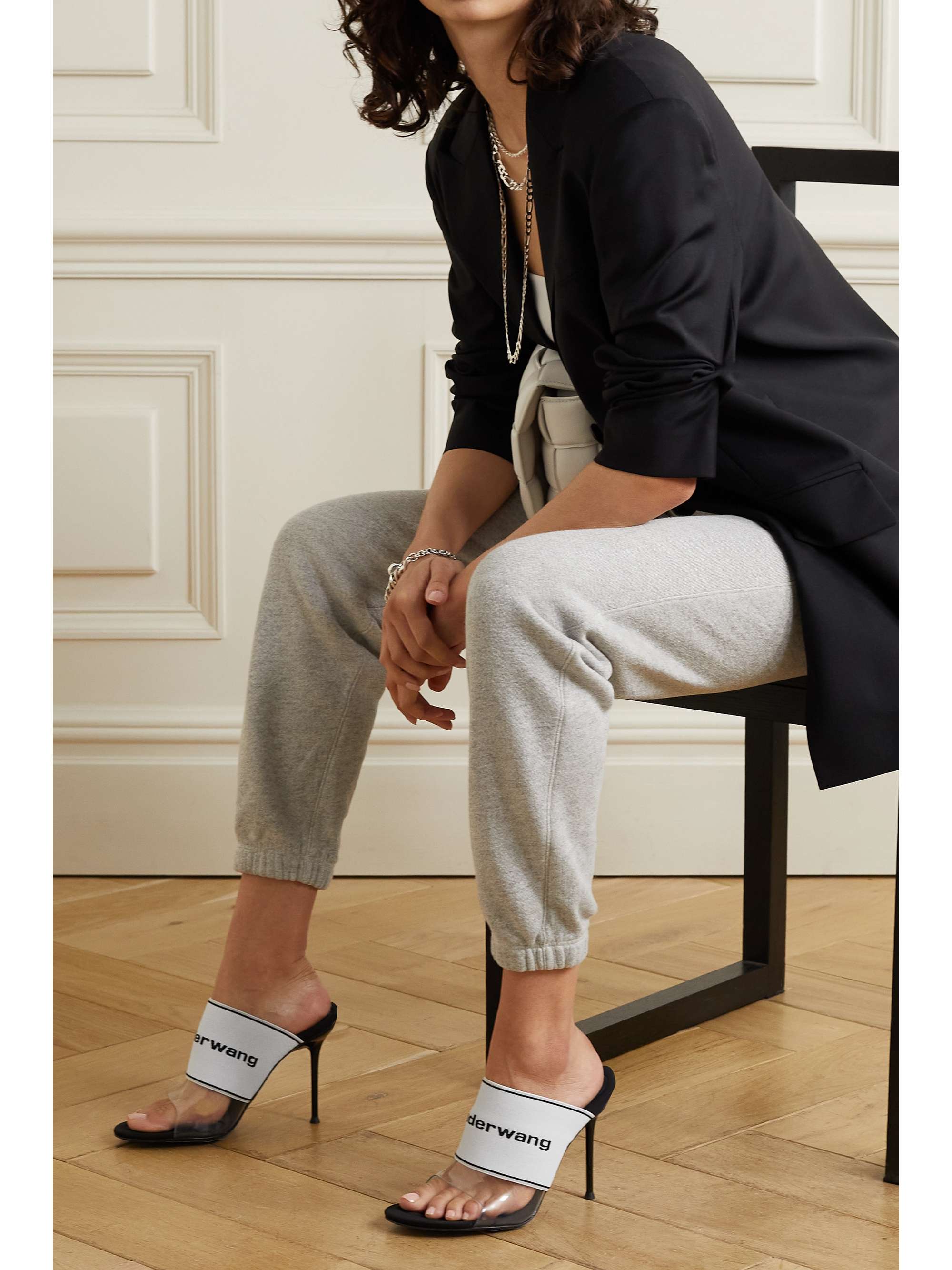 alexander wang logo heels