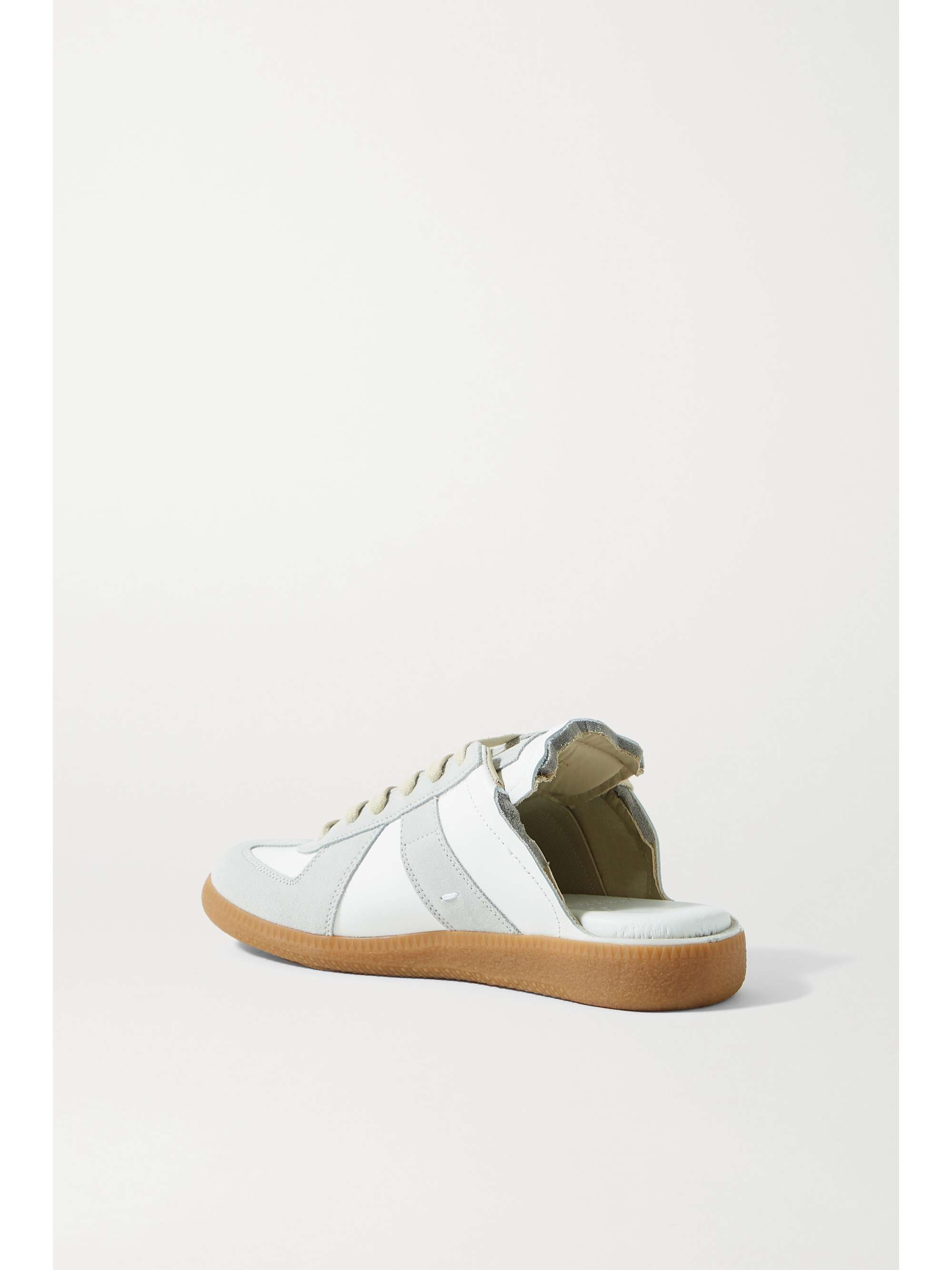 MAISON MARGIELA Replica leather and suede sneakers