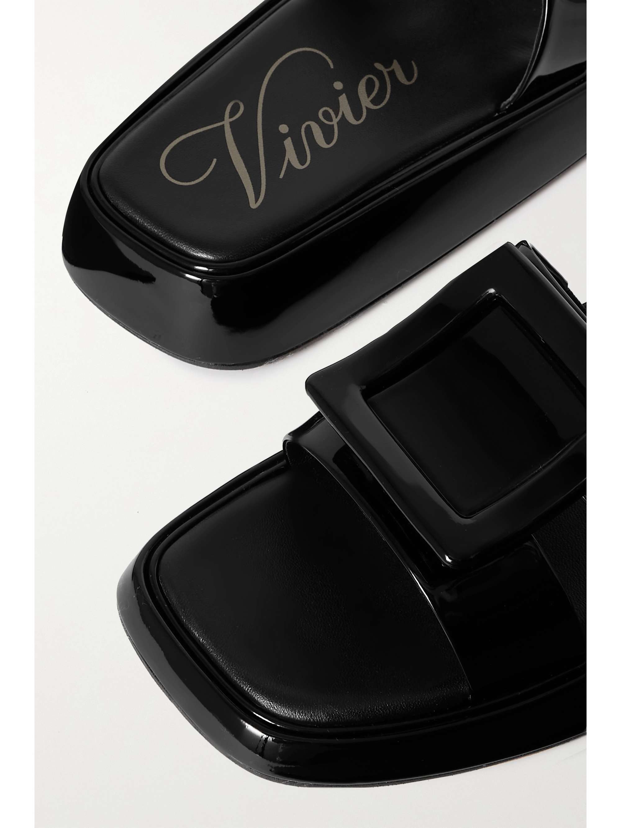 ROGER VIVIER Vivier patent-leather slides