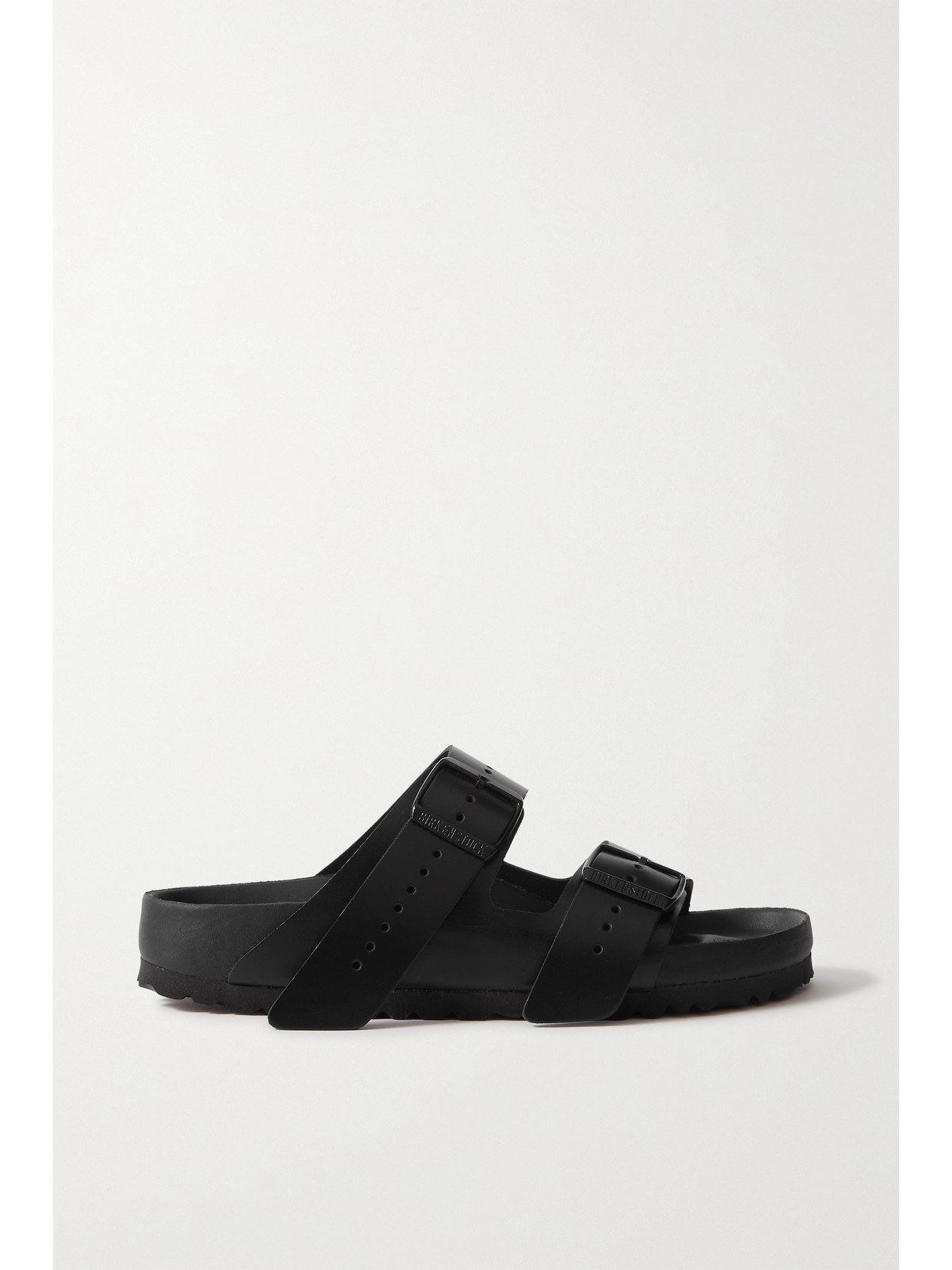 Rick Owens Black Birkenstock Edition Leather Arizona Sandals